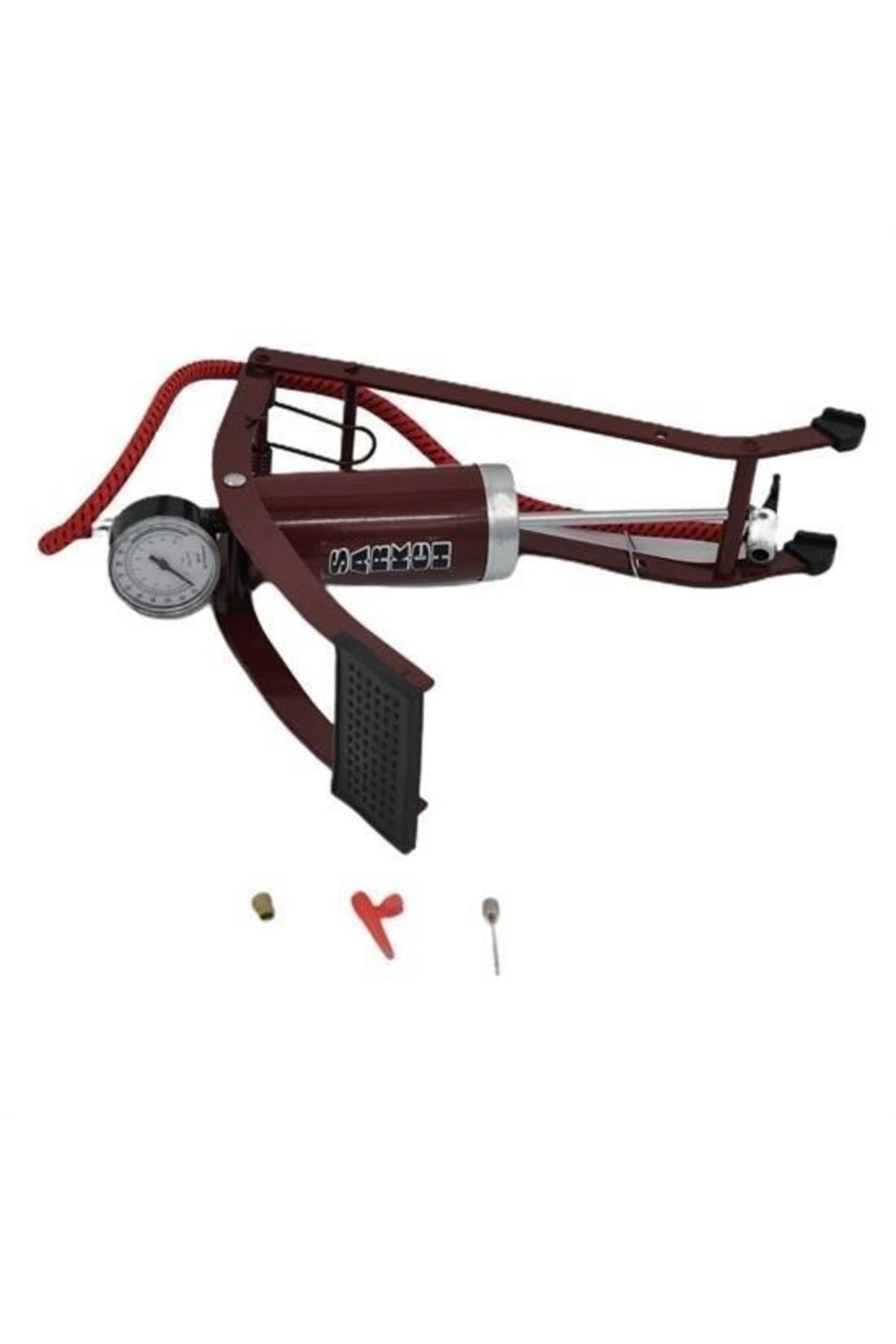 ® Basınç Göstergeli Ayak Pompası Araba Bisiklet Motor Lastik Pompası