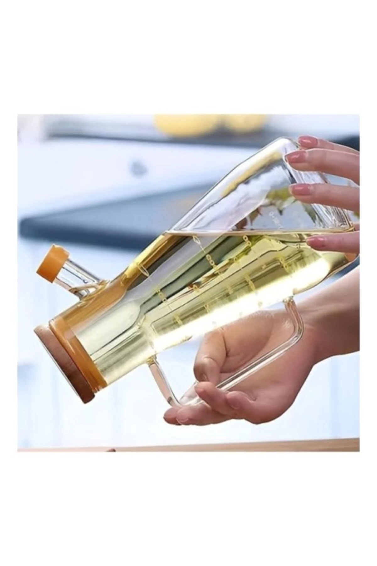 Borosilikat Cam 900 ml. Yağdanlık