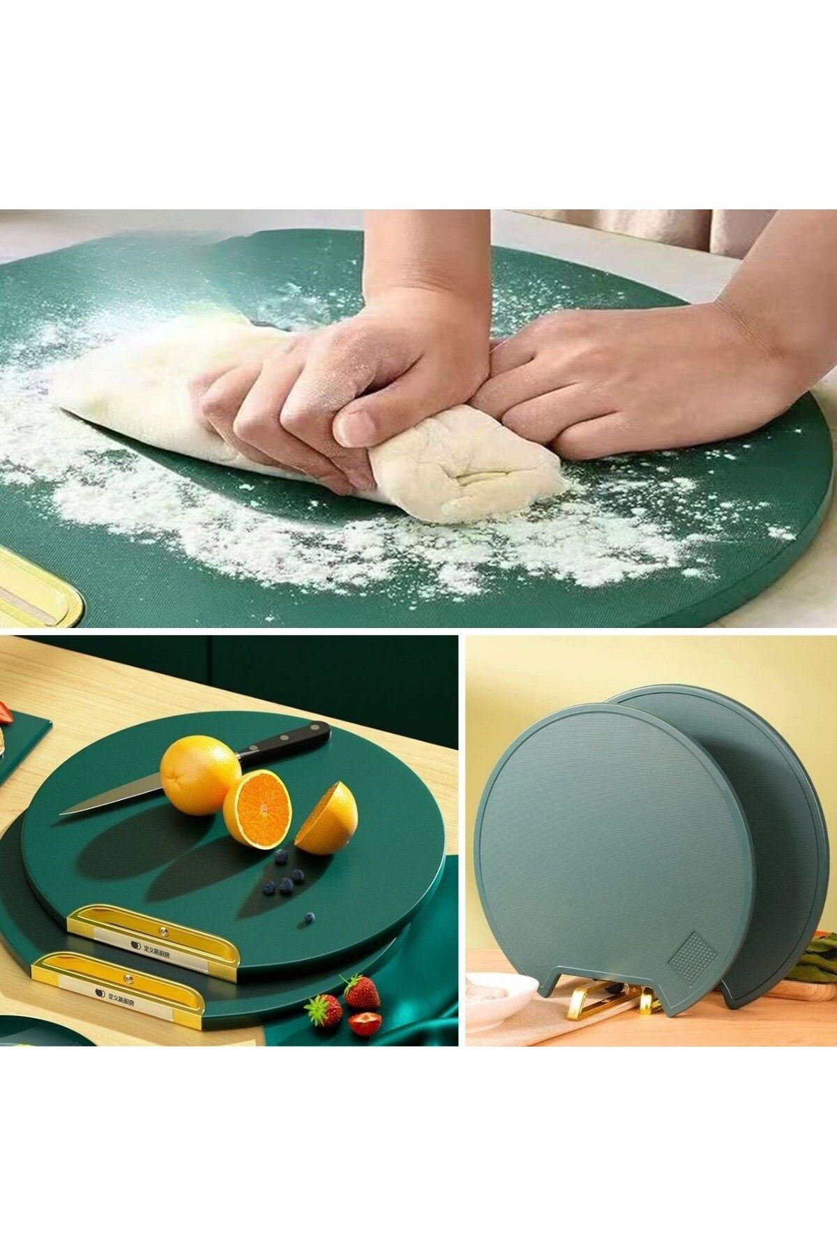 Mutfak Sebze,Meyve,Et,Balık,Ekmek Doğrama Kesme Tahtası Standlı Kesim Panosu