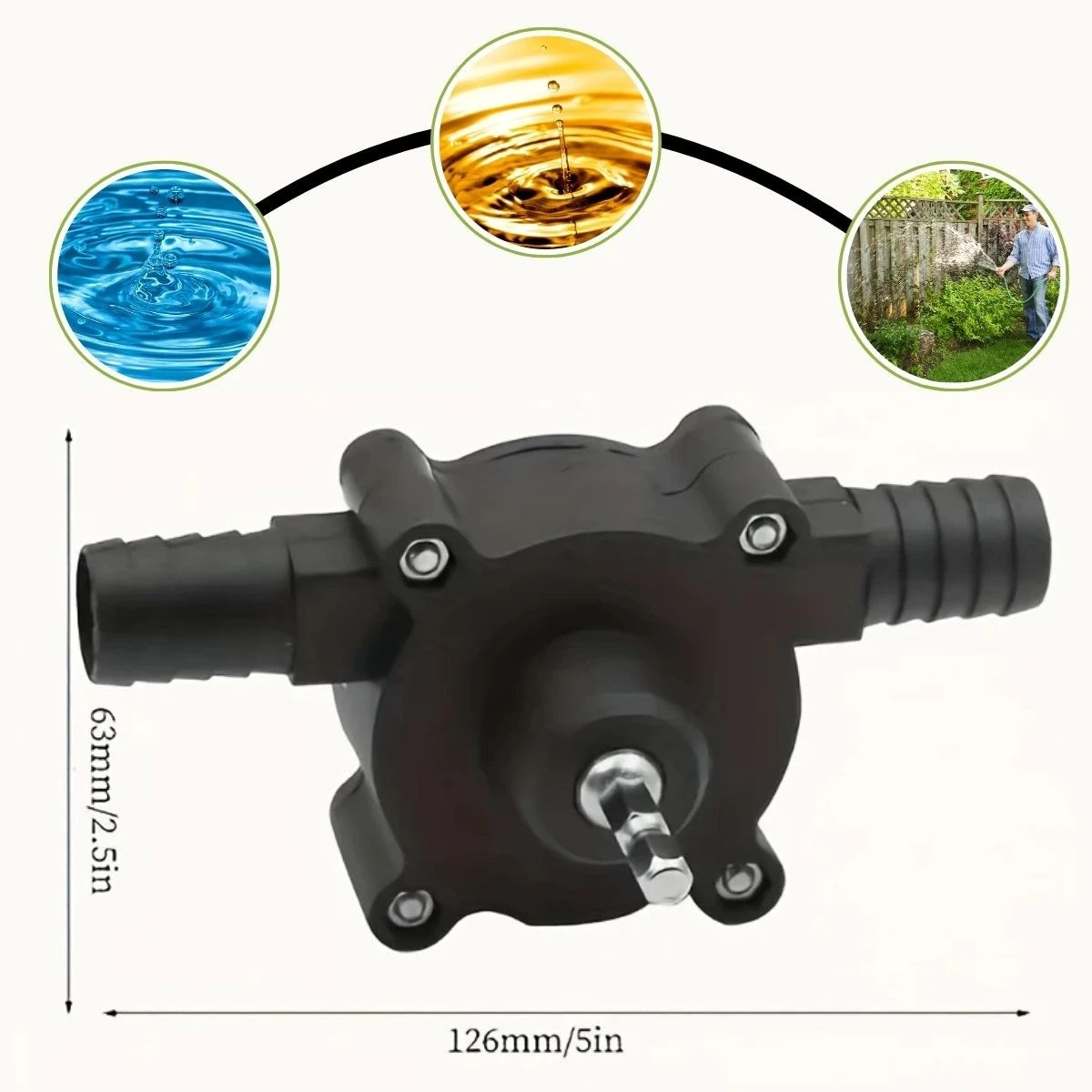 Kendiliğinden Emişli Dayanıklı Plastik Yaplı Matkap Su,Yağ Sıvı Pompası