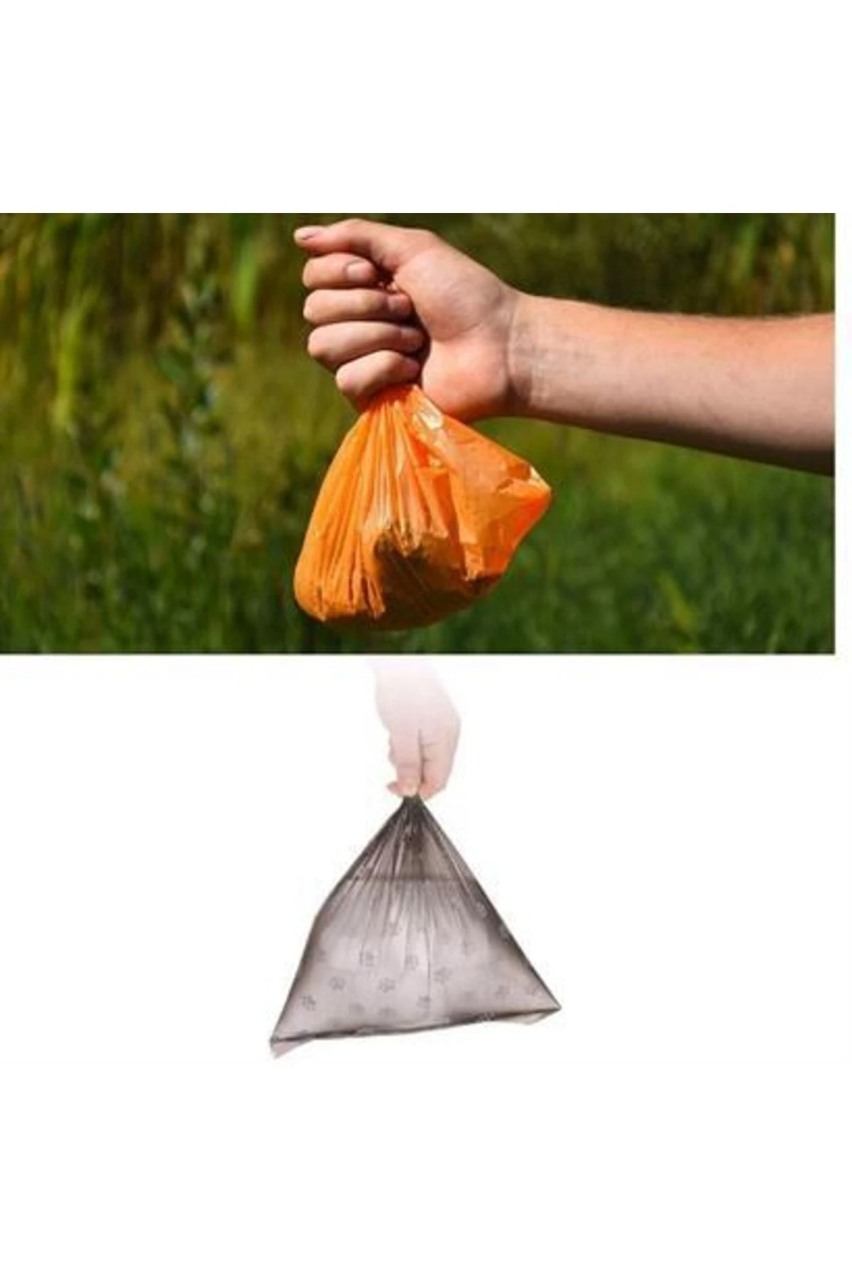 roichil® 4lü Evcil Hayvanlar Için Pati Desenli Kedi Köpek Kaka Poşeti Torbası