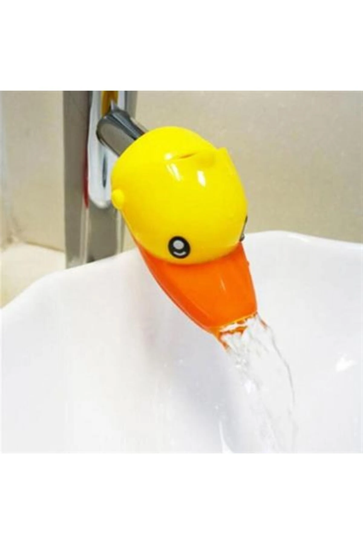 Çocuklar İçin Eğitici ve Güvenli Musluk Uzatıcı Genişletici Başlık Aparatı Ördek Figürlü