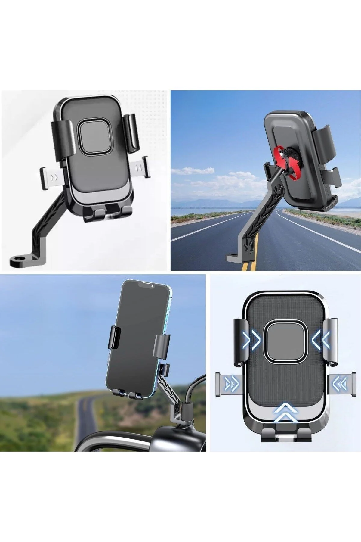 Motor,Motosiklet,Bisiklet ,Scooter İçin 360 Telefon Tutucu Aparat