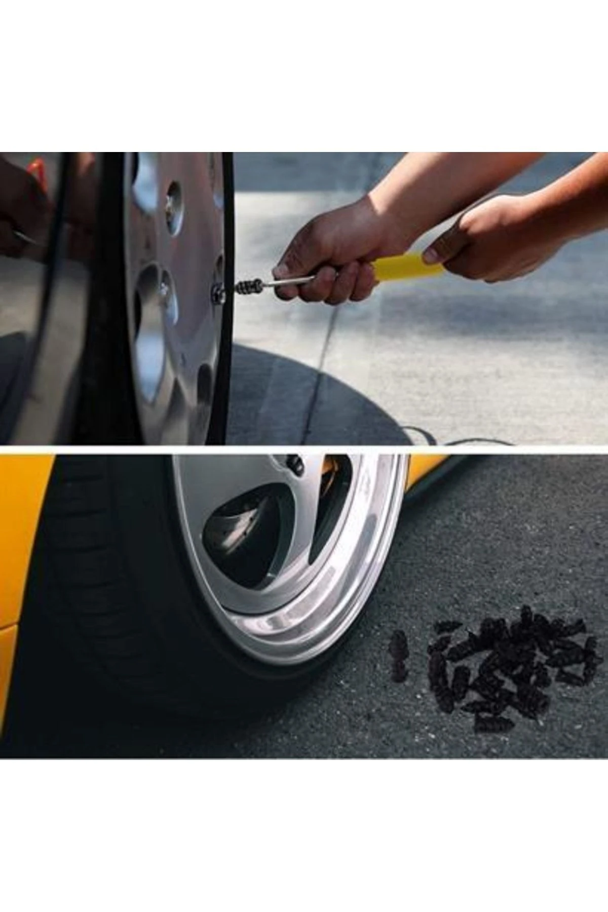 roichil® 10 Adet Çok Amaçlı Kolay Kullanılabilir Araba Lastiği Tamir Kauçuğu
