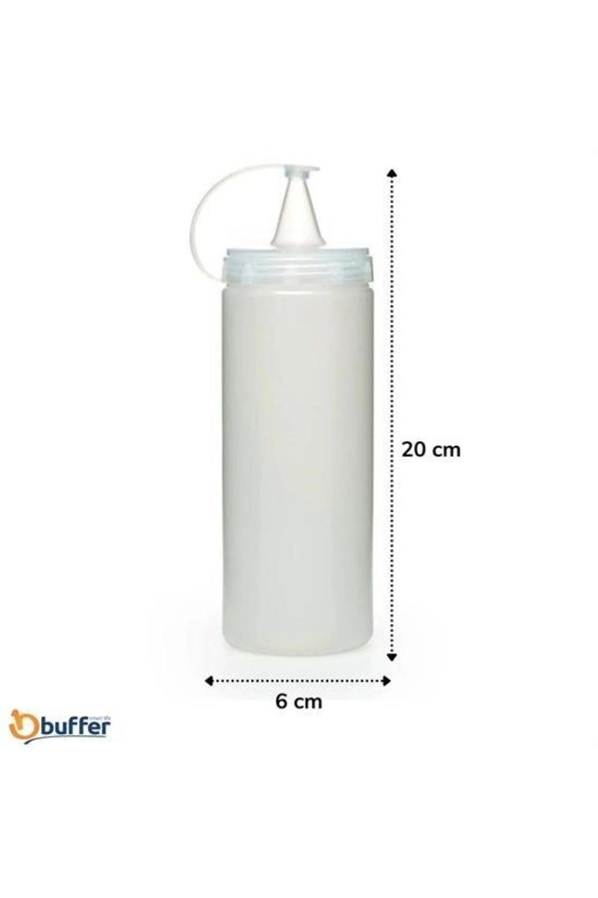 ® Şeffaf Kapaklı Sızdırmaz Yağlık Sosluk Şişesi Plastik Yağdanlık 400 ml AP-9028