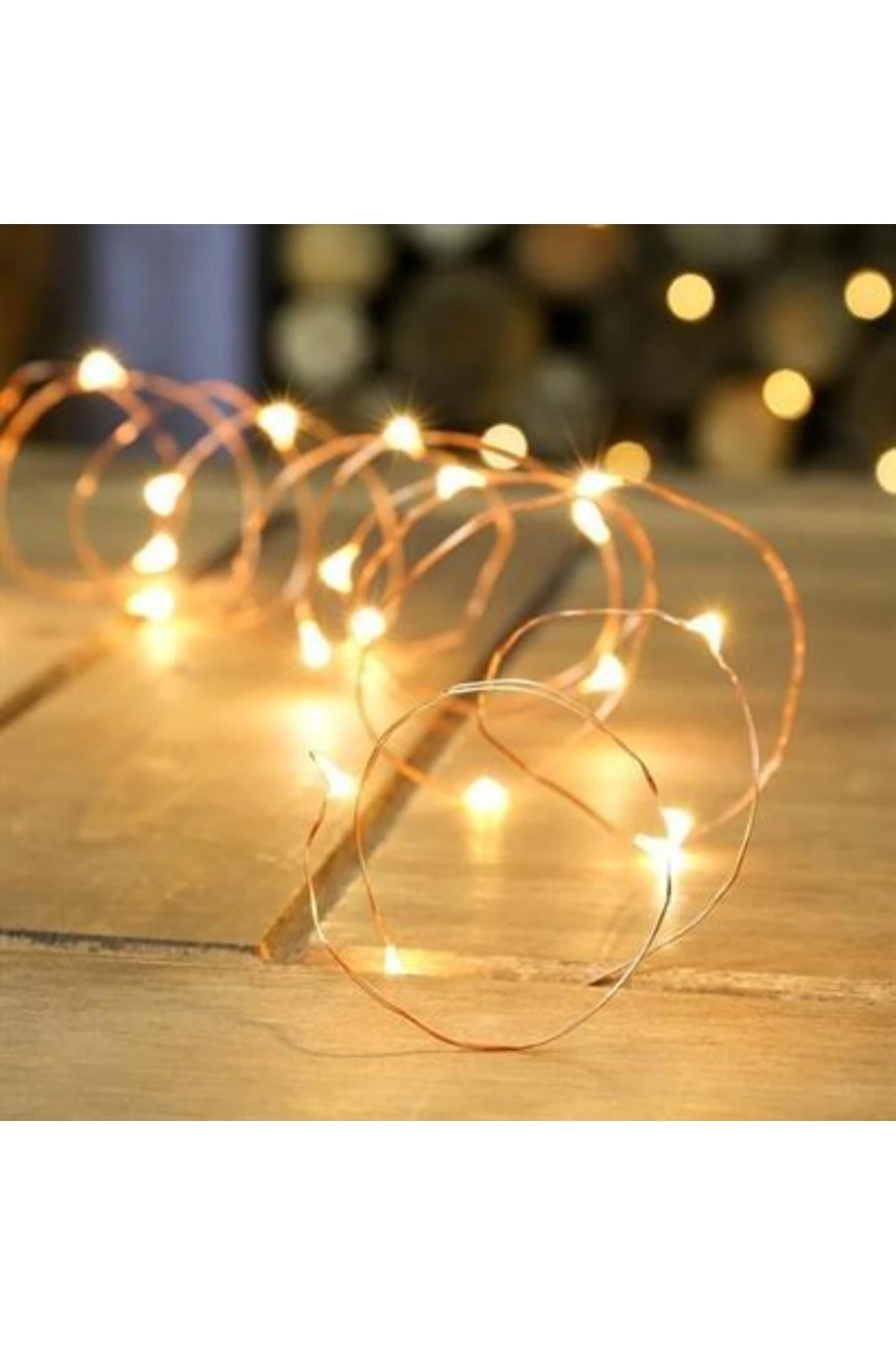 roichil® Bakır Tel 3 Metre Dekoratif Aydınlatma Günışığı Led Işık Zinciri