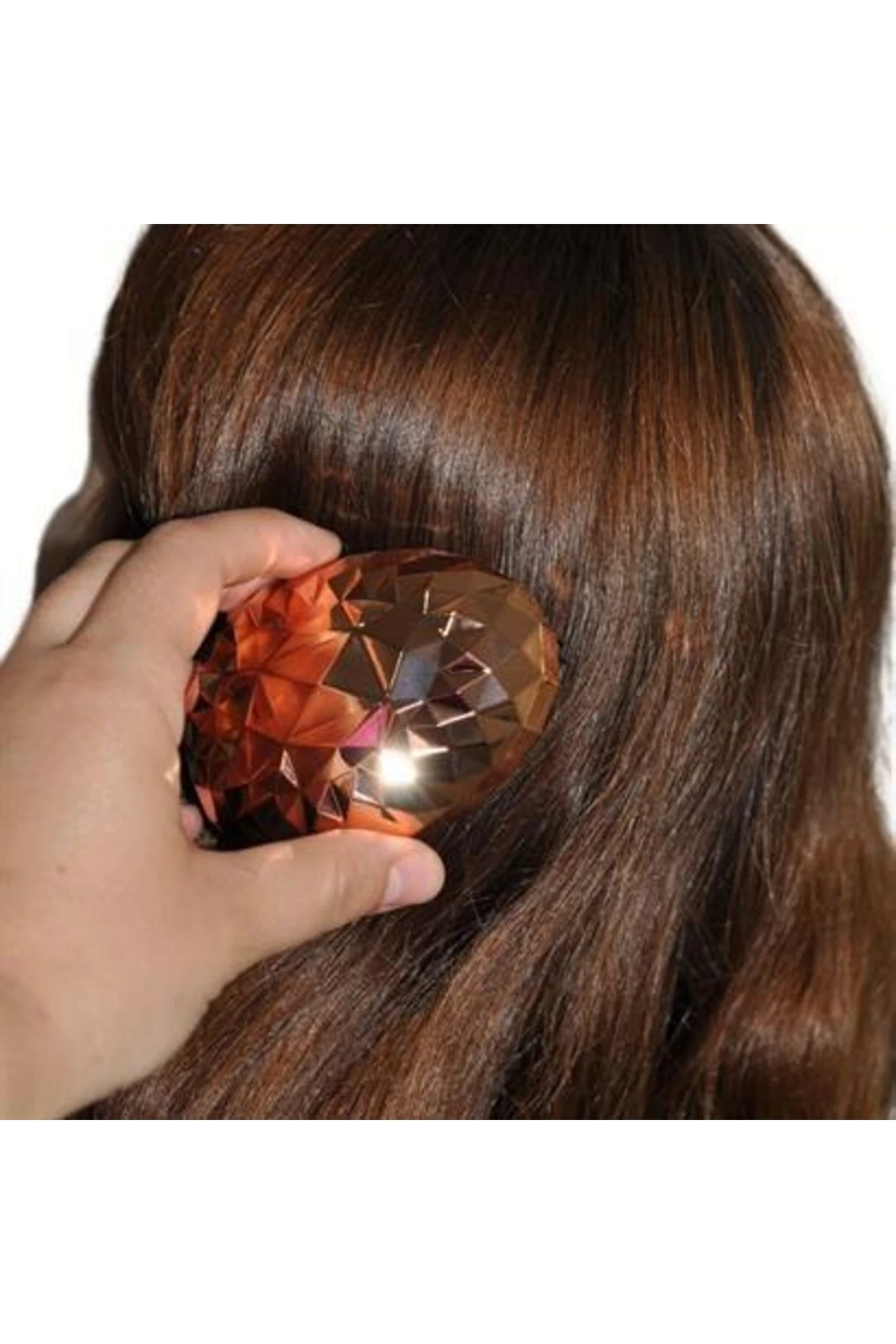 roichil® Rose Gold Saç Düzleştirici Tarak Geniş Aralıklı her Saç Tipine Uygun Fırçalı Saç Düzleştiric