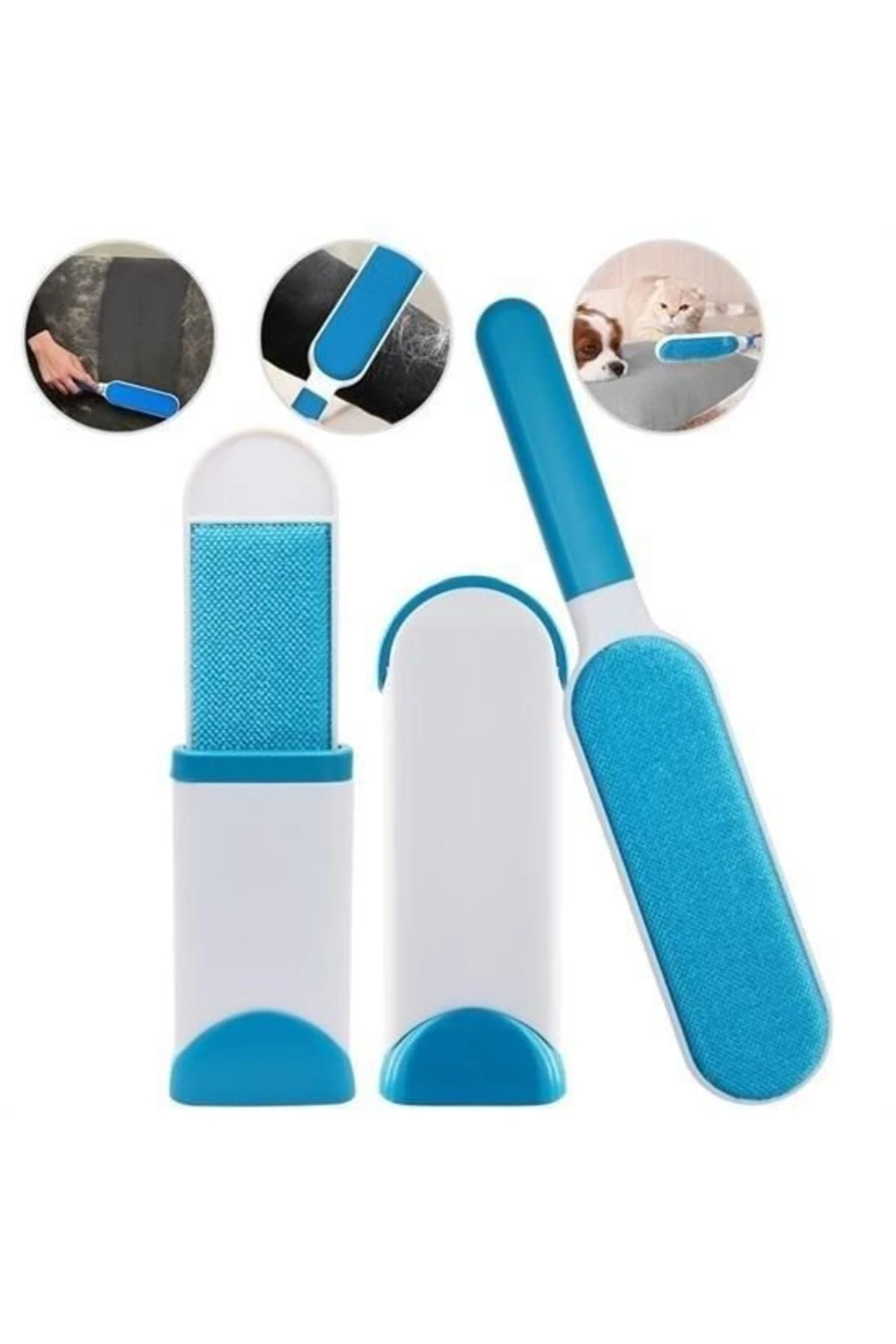 2li Set Kıl Tüy Toplayıcı Kendinden Temizlemeli Tarak