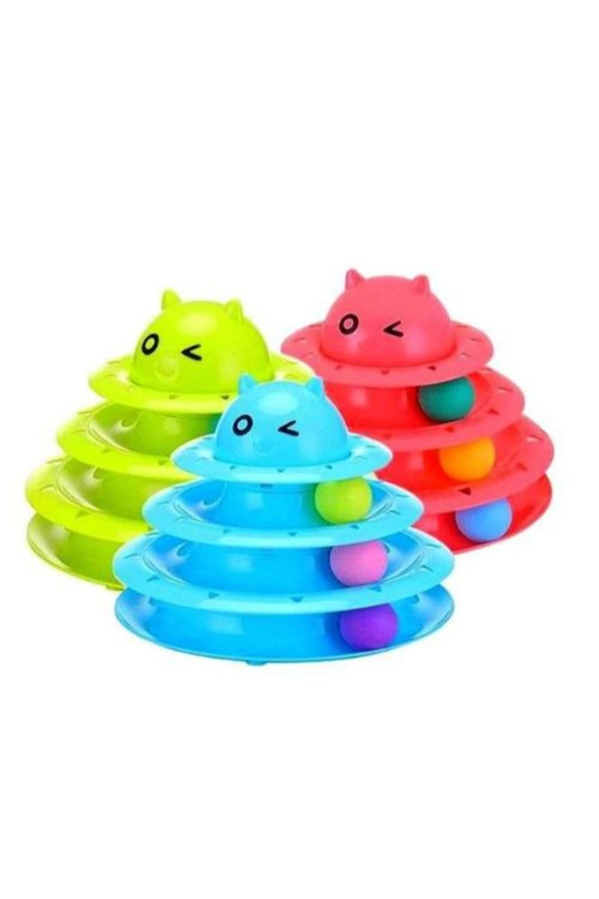 3 Katlı Kedi Oyuncağı Turntable Cat Toy