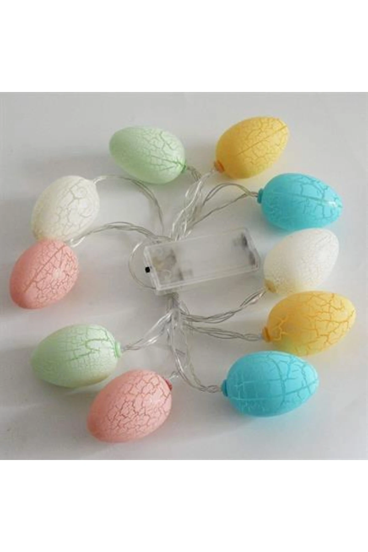 roichil® 10lu Renkli Yumurta Şeklinde Dekoratif Dolama Led Aydınlatma