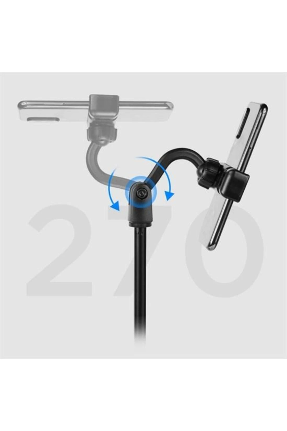 360 Derece Döndürülebilir Masaüstü Teleskopik Telefon Standı Çok Fonksiyonlu Telefon Tutucu