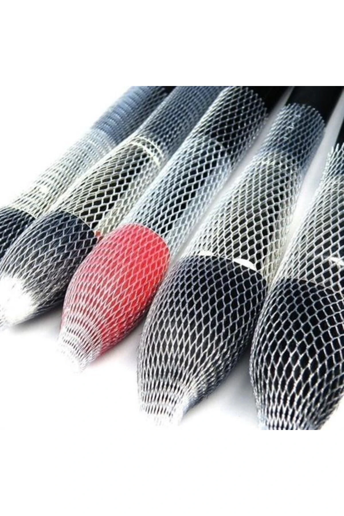 ® Makyaj Far Allık Kontür Eyeliner Fırça Malzemeleri Ürünleri Koruyucu File Kapak Örgü Kılıf S