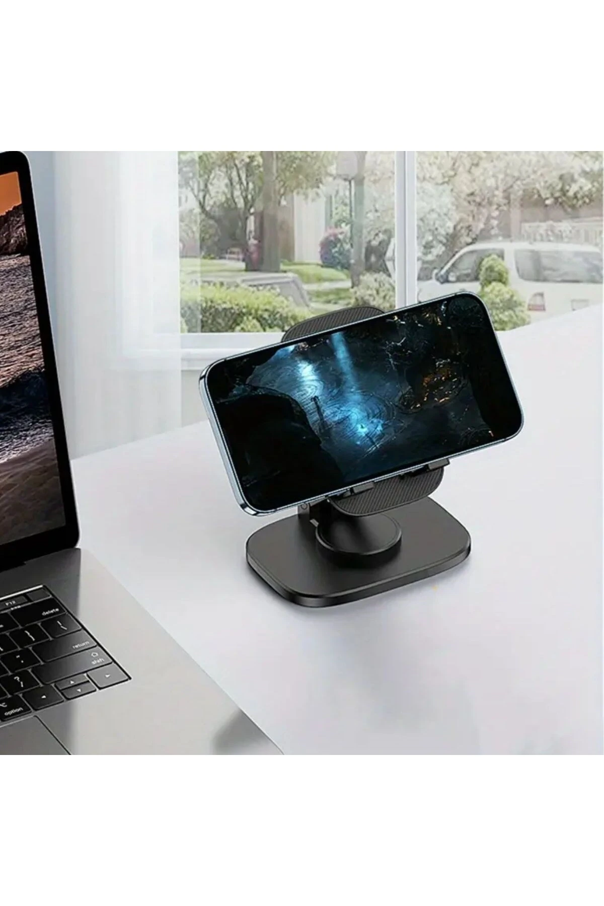 360 Döner Masaüstü Mobil Telefon Tutucu Standı
