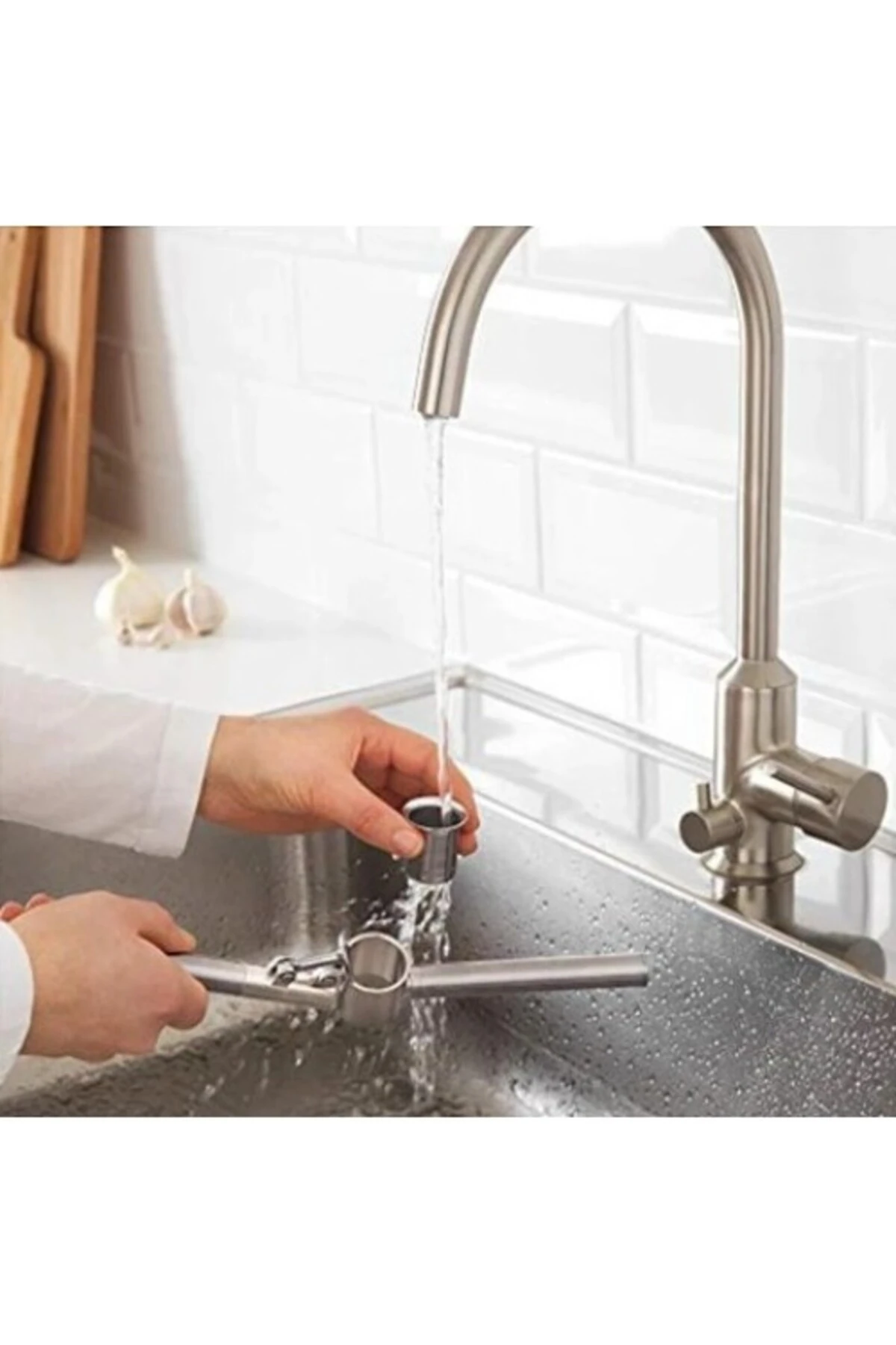 Paslanmaz Çelik Sarımsak Ezici