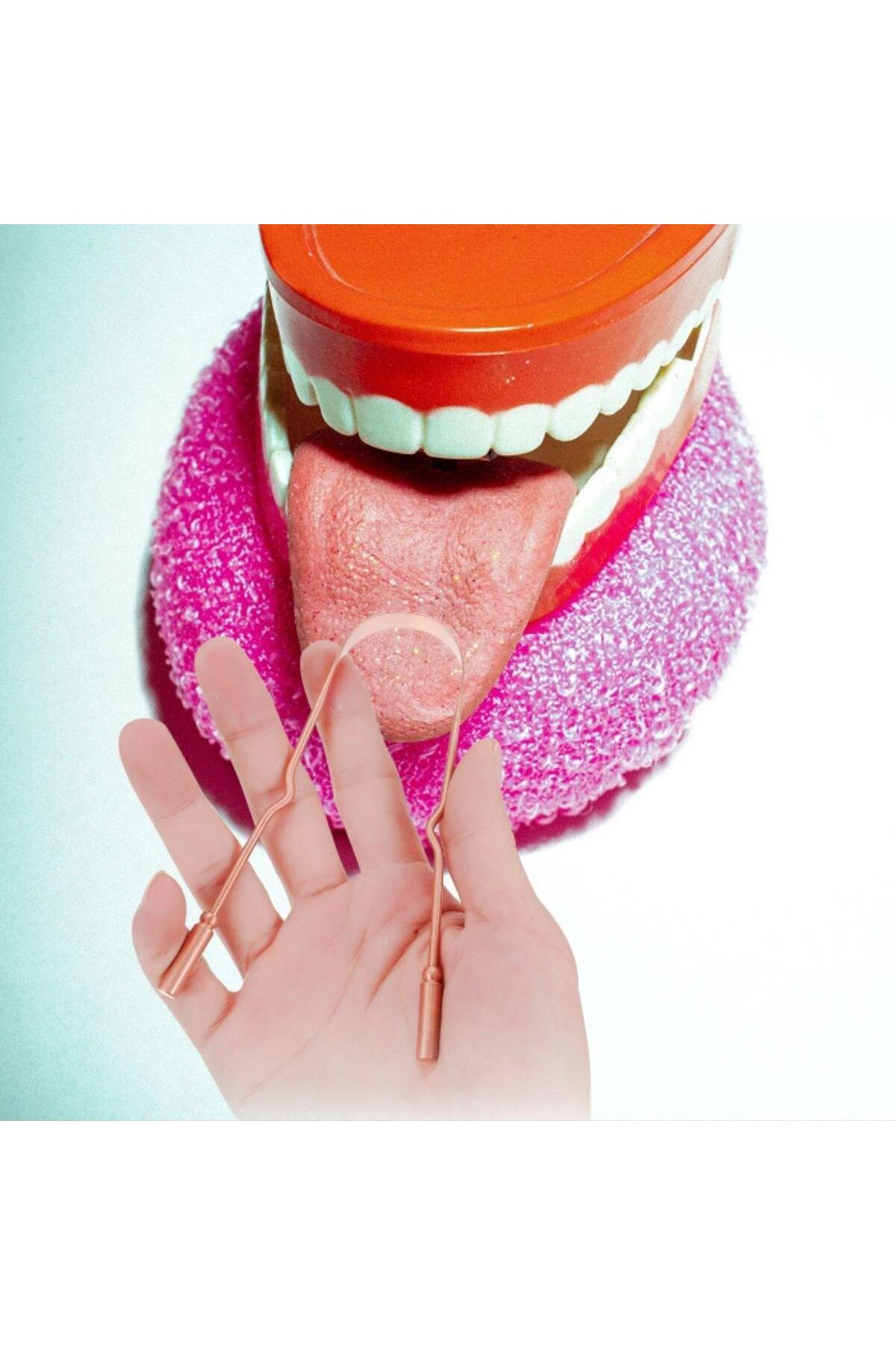 Oil Pulling Yağ Çekme Dil Plak Temizleme Aleti Dil Fırçası Sıyırıcı Dil Kaşığı