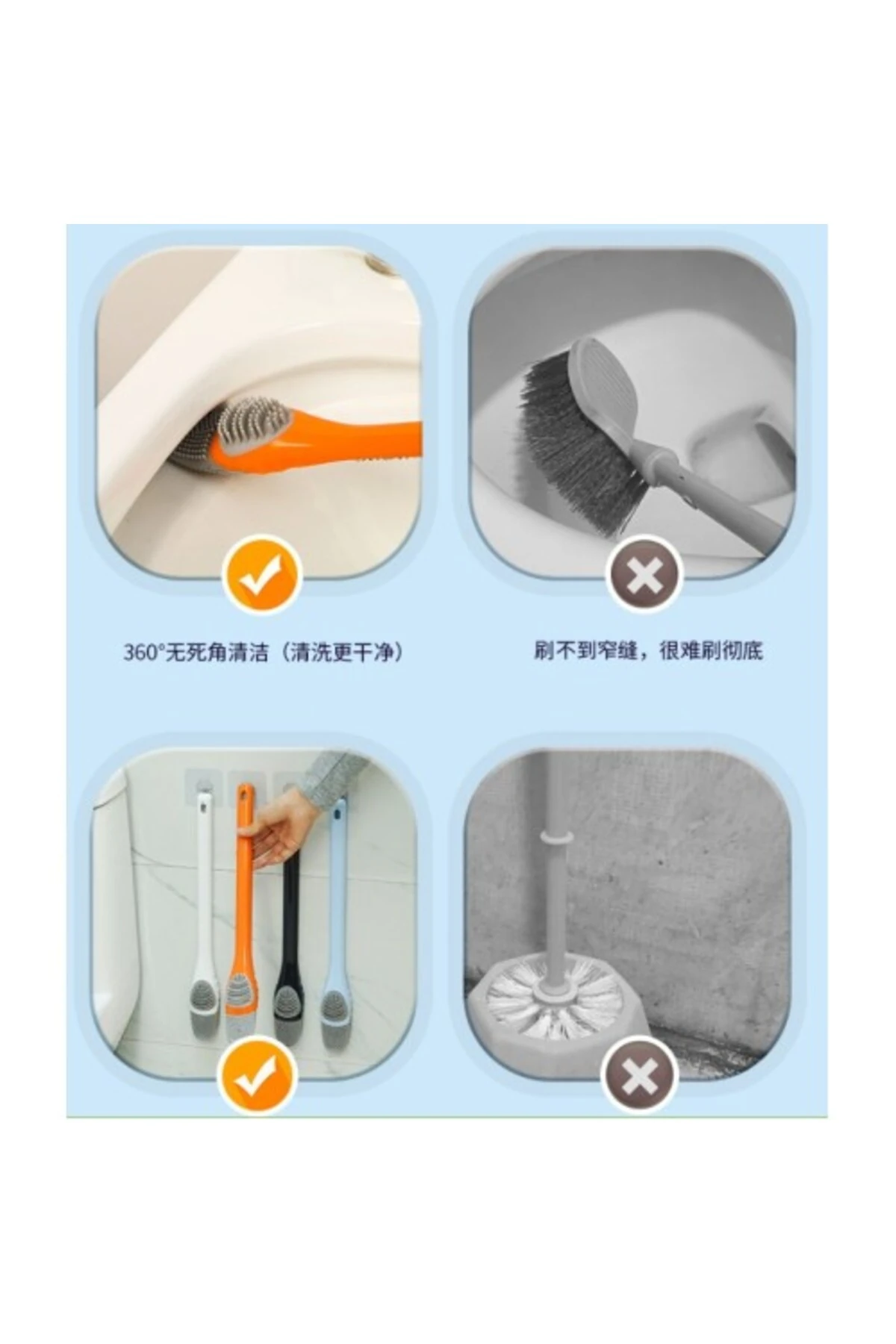 Klozet Detay Temizlik Fırçası Seti