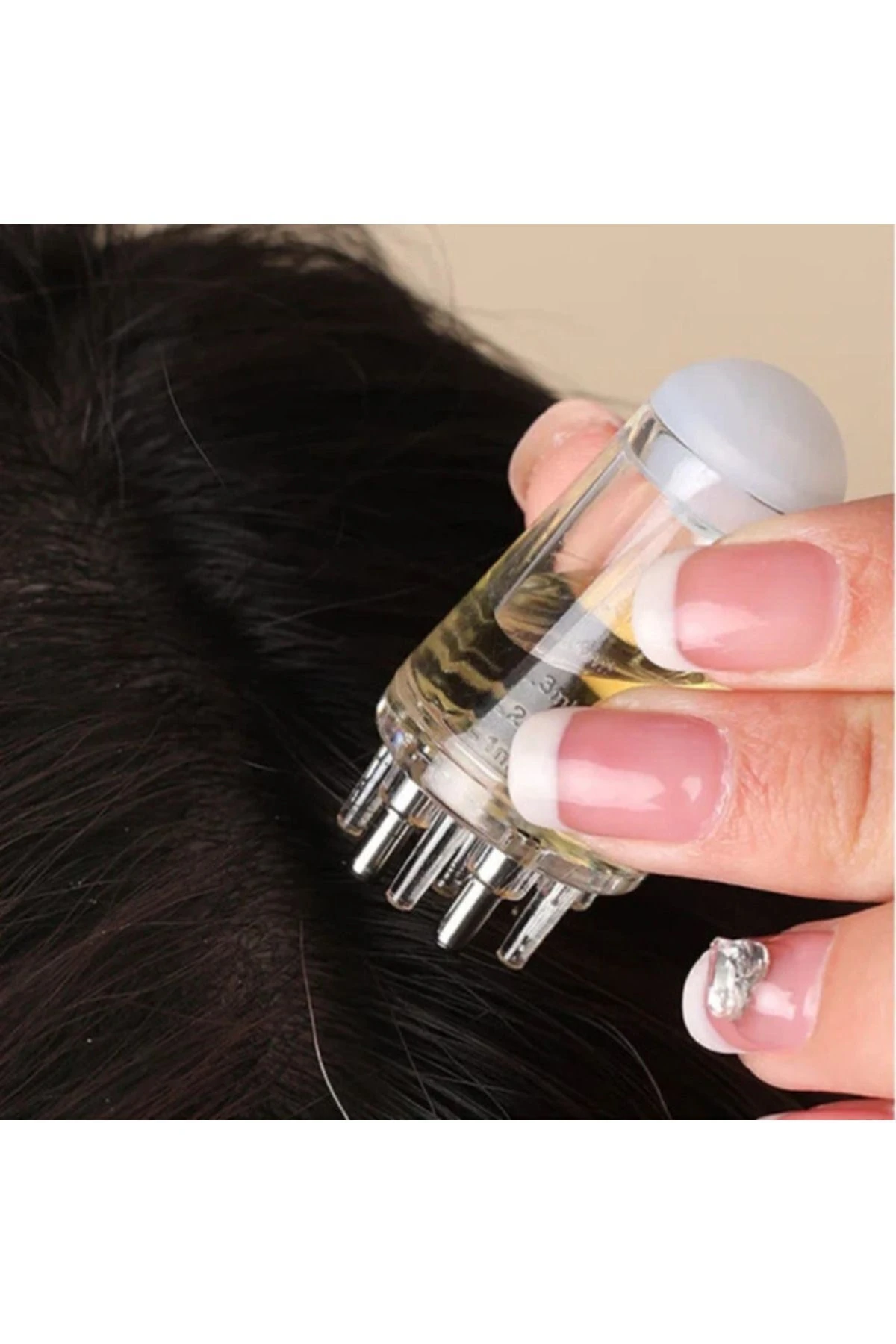 Saç Serumu/kremi/yağı Uygulayıcı - Metal Uçlu Masajlı