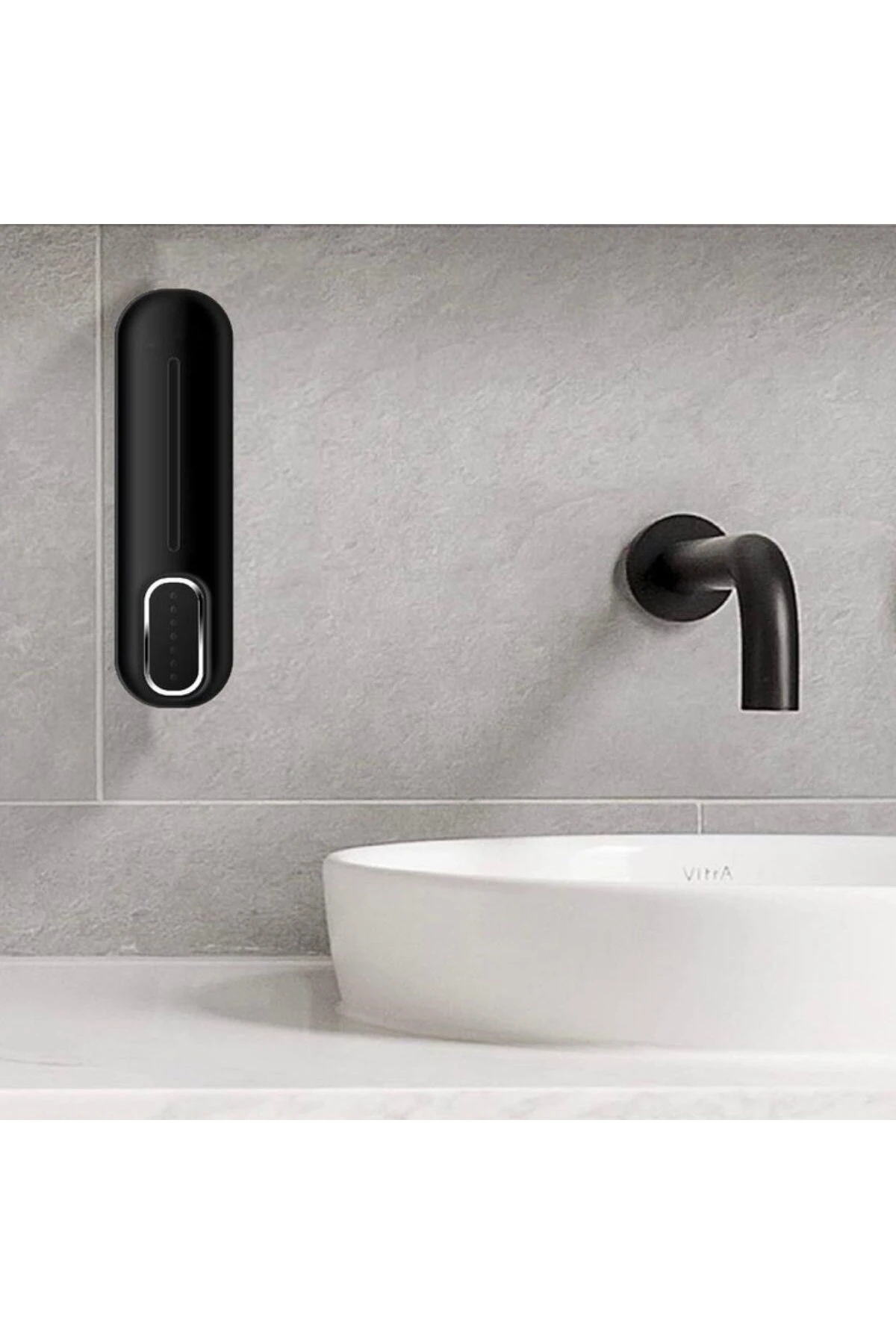 ® Siyah Duvara Monte Sıvı Sabunluk Dispenser 300 ml