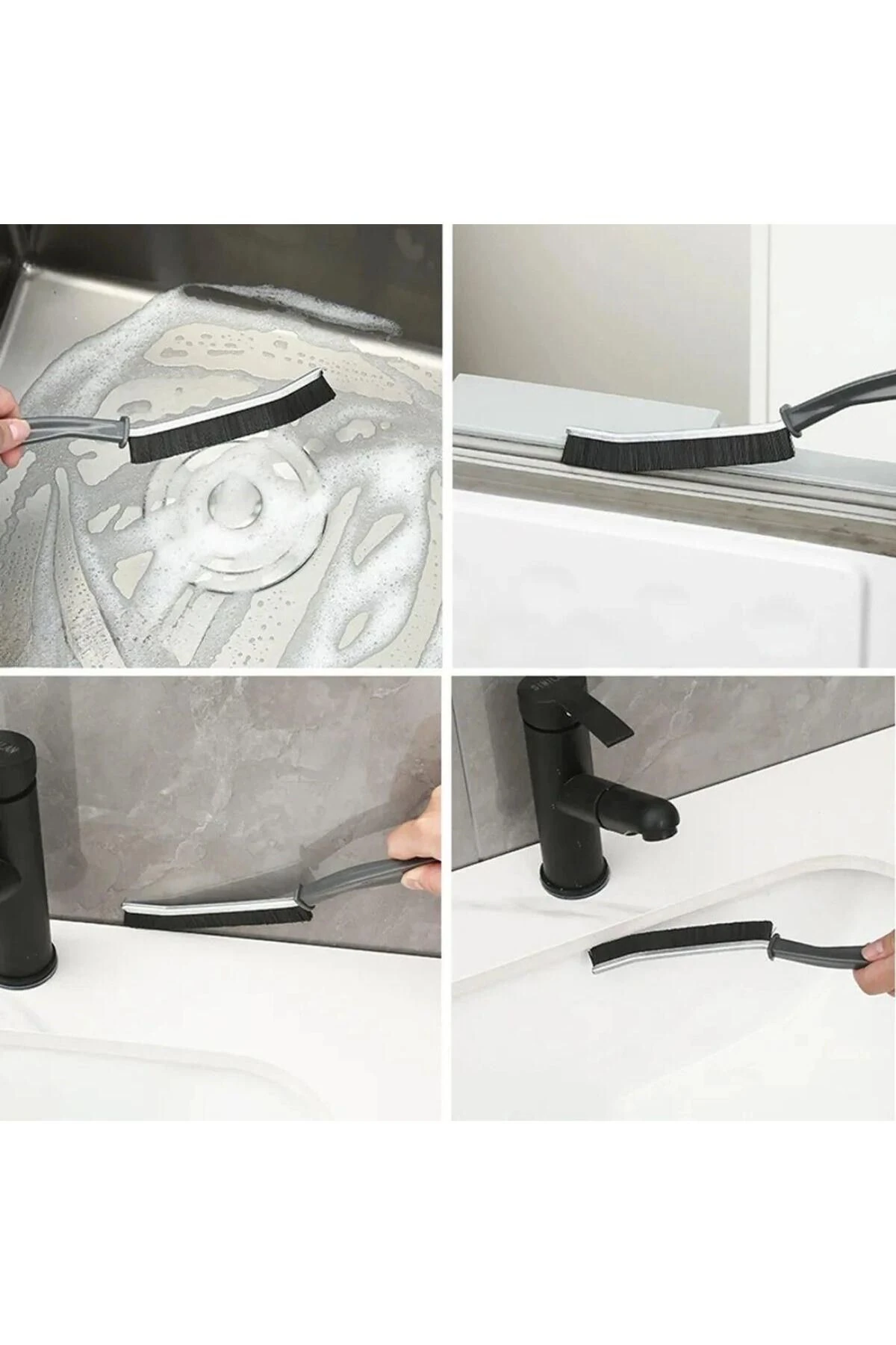 Çok Amaçlı Multi Ince Temizlik Fırçası Derz Arası Banyo Mutfak Lavabo Detay Temizleme Fırçası