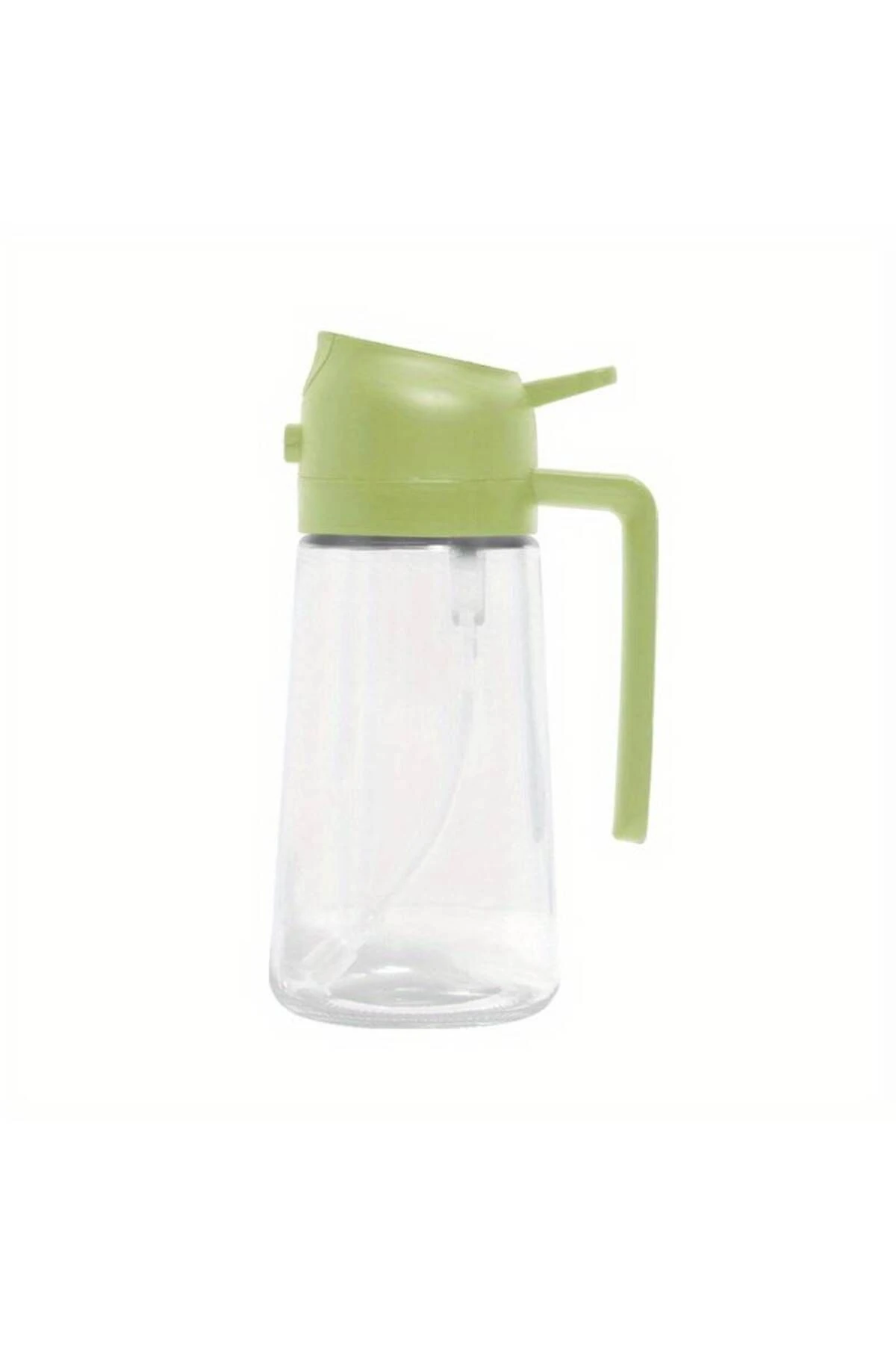 Çift Fonksiyonlu Cam Yağdanlık 550ml Zeytinyağı Sıvıyağ Şişesi Airfryer Için Yağ Püskürtücü