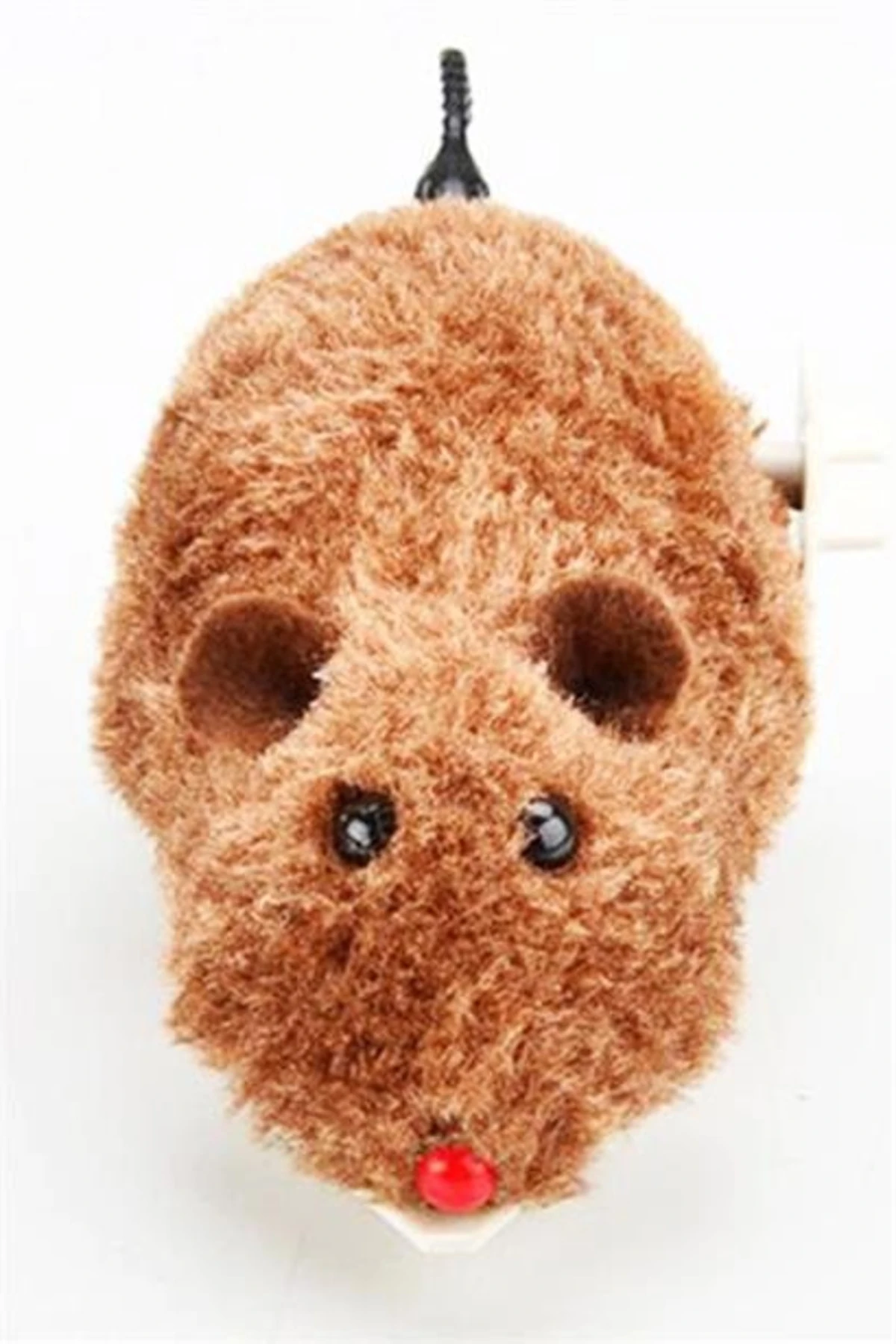 roichil® Kurmalı Kedi Eğitim Oyuncağı Tüylü Peluş Fare Yakalama Interaktif Sevimli Eğlenceli Oyuncak