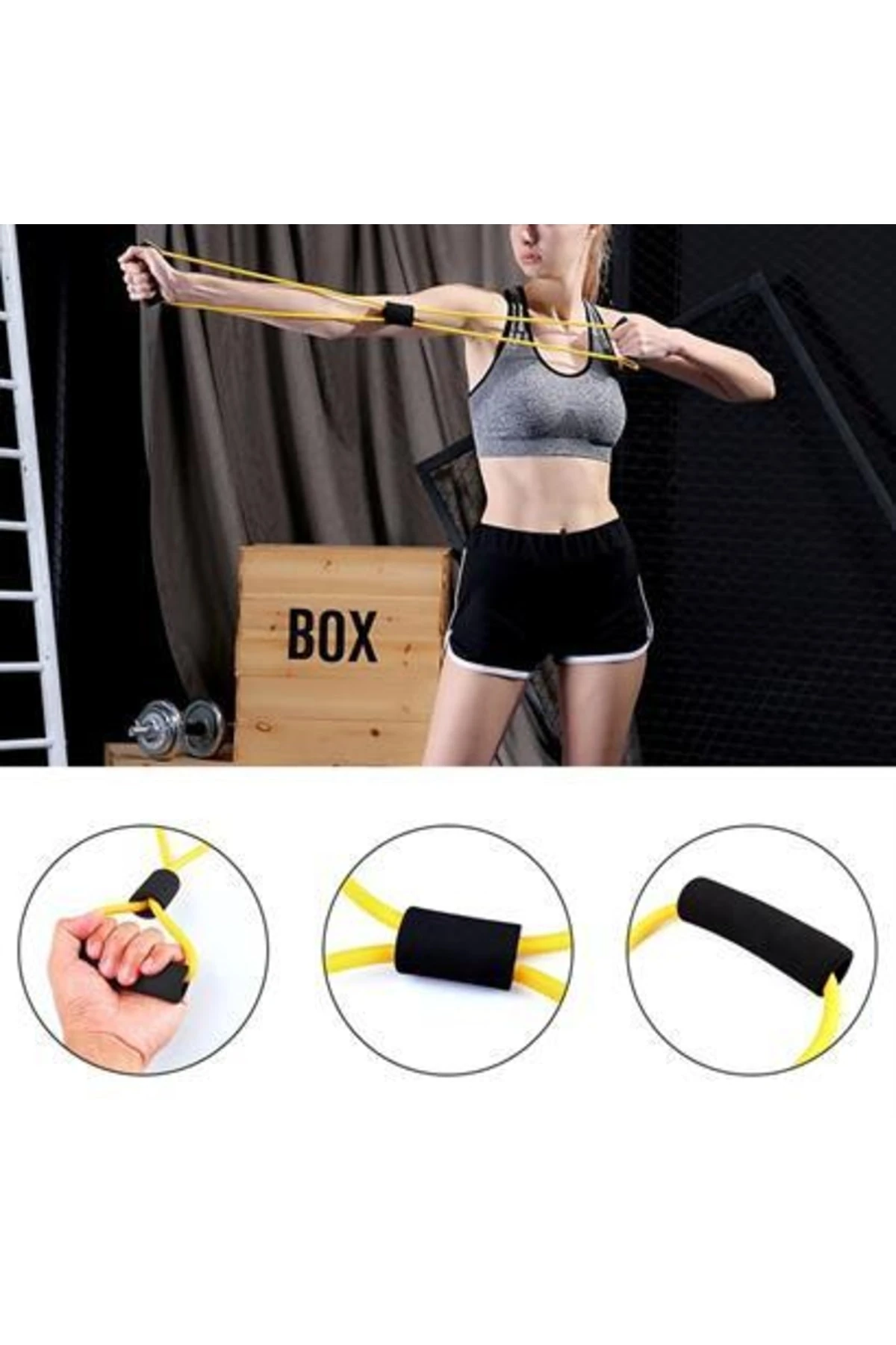 roichil® 8 Şeklinde Direnç Bandı Yoga Plates Ve Vücut Geliştirme Egzersiz Bandı