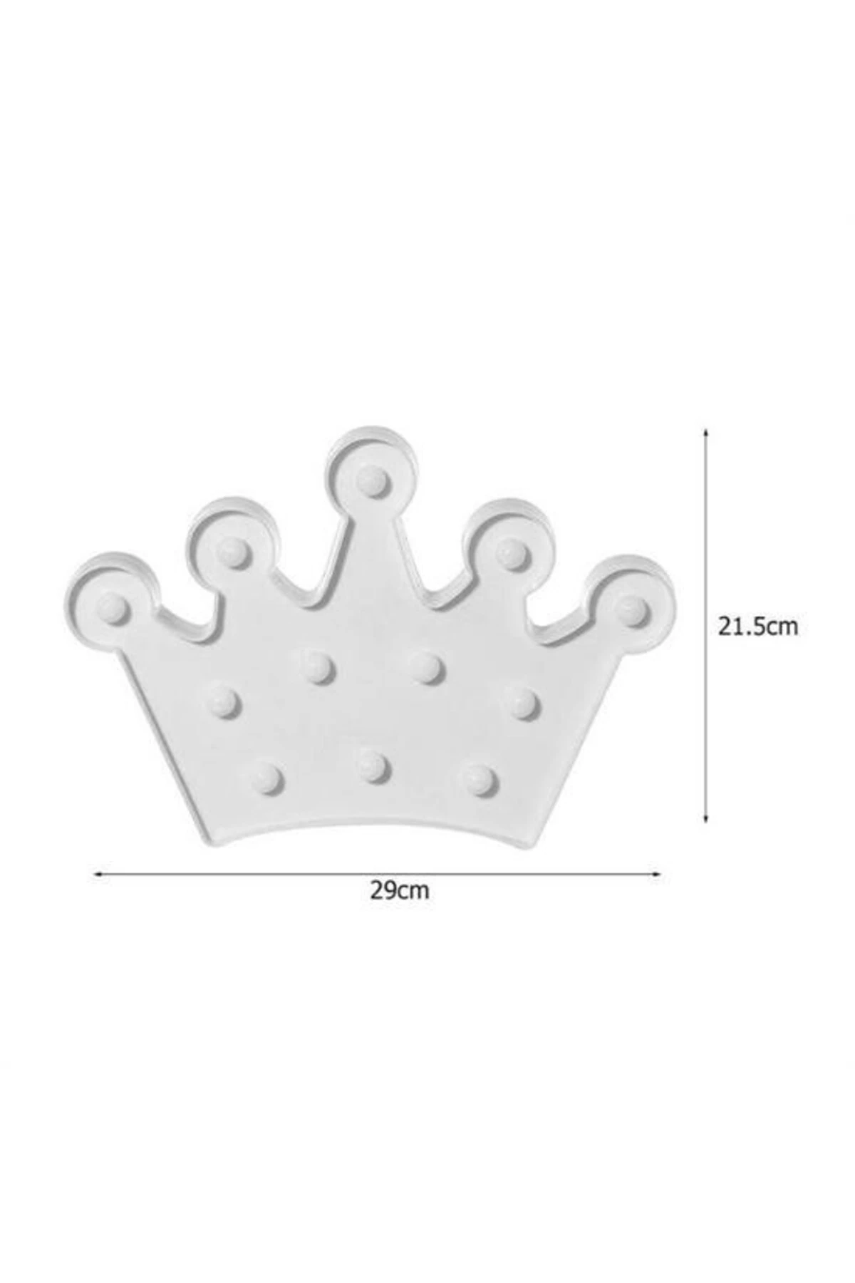 ® 3D Dekoratif Pilli Kraliçe Tacı Model Led Masa ve Gece Lambası