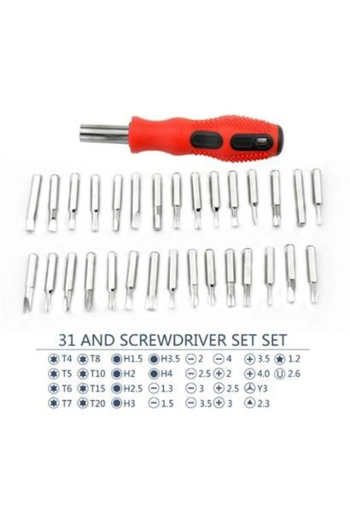Büyük 31 Parça Hassas Tornavida Bits Uç Seti Yumurta Tornavida