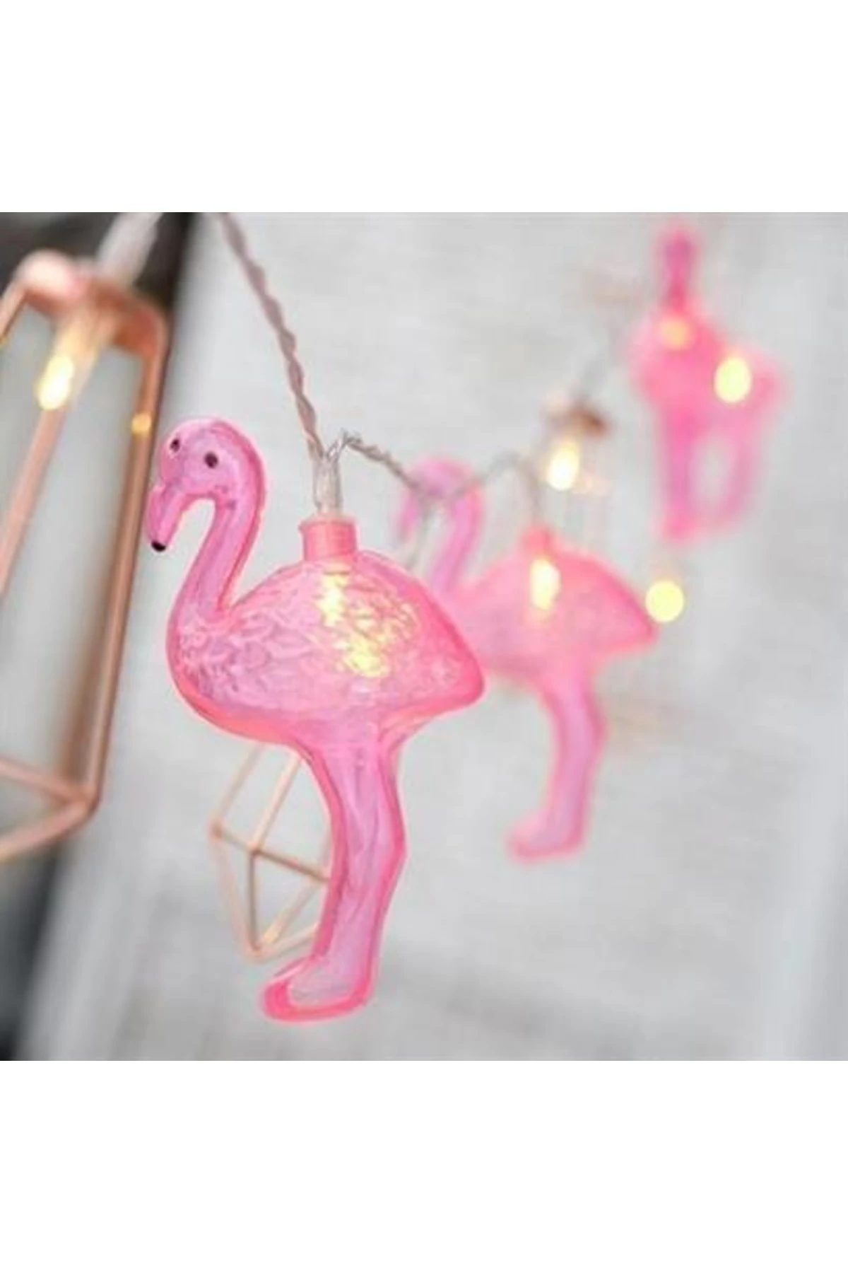 roichil® 10lu Pilli Led Flamingo Dekoratif Işık Zinciri Aydınlatma 1,5 Mt