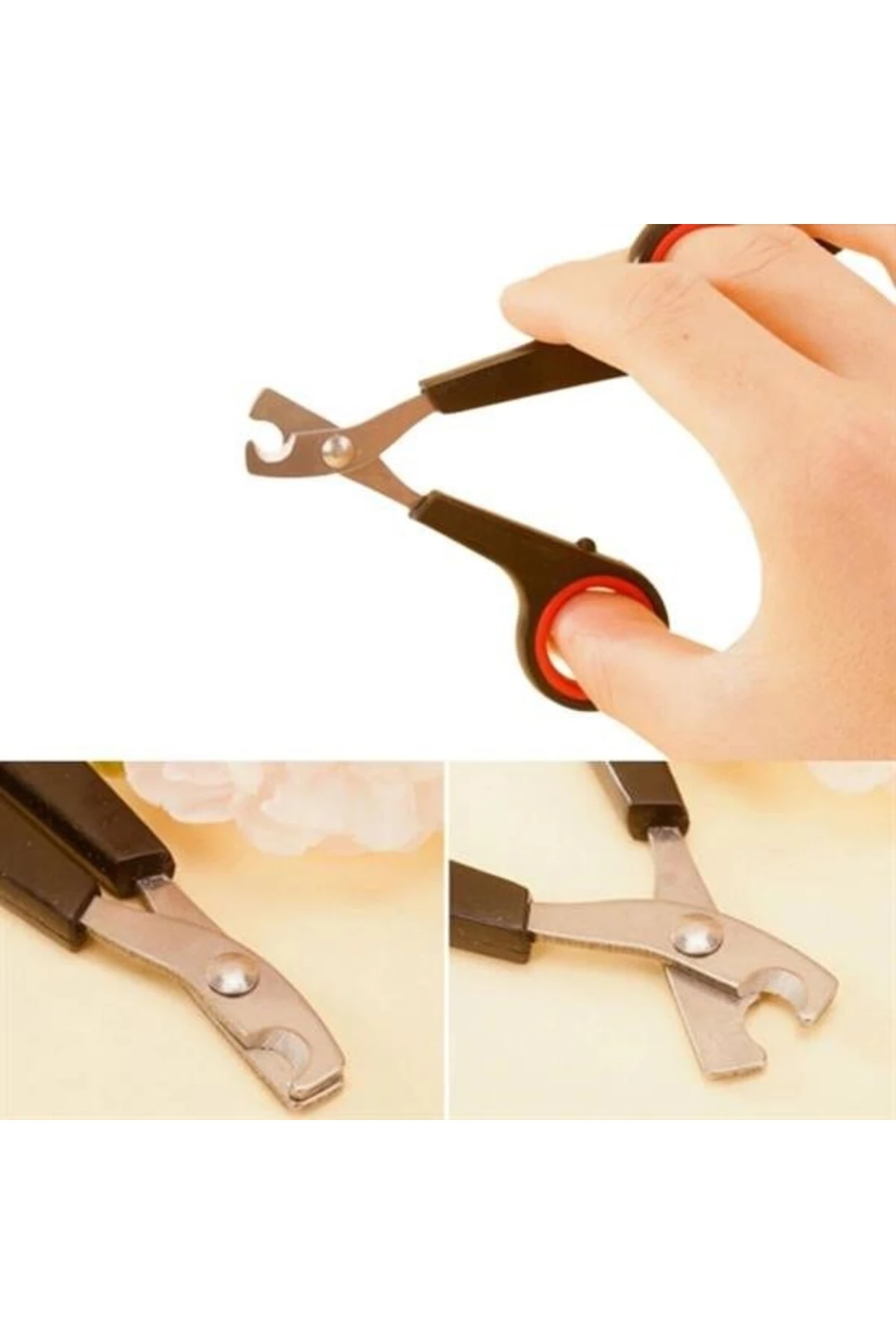 ® Evcil Hayvan Tırnak Makası Ve Törpü Seti Manikür Pedikür Pati Bakım Aleti Kaymaz Sap