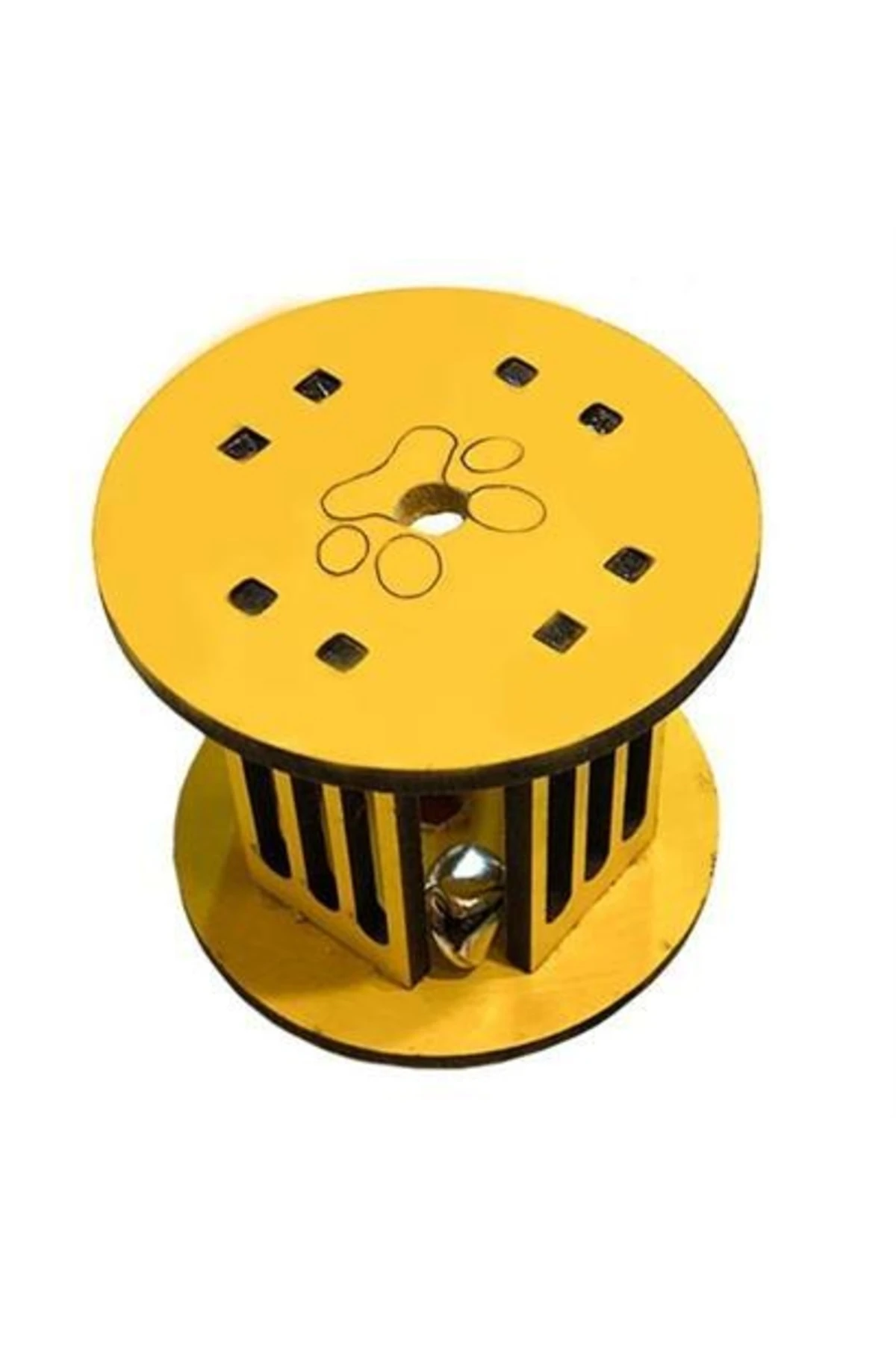 roichil® Mini Silindir Eğlenceli Renkli Sağlam Küçük Pati Izi Şekilli Kedi Oyuncağı