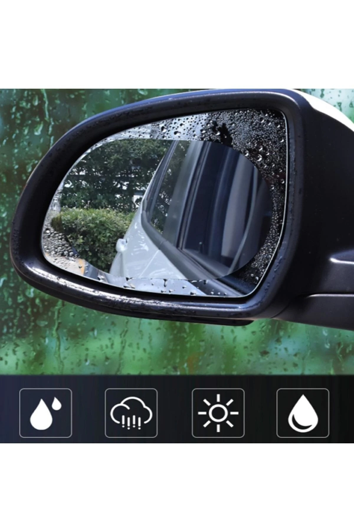 Araç Ayna Yağmur Kaydırıcı Ve Cam Buğu Önleyici Film