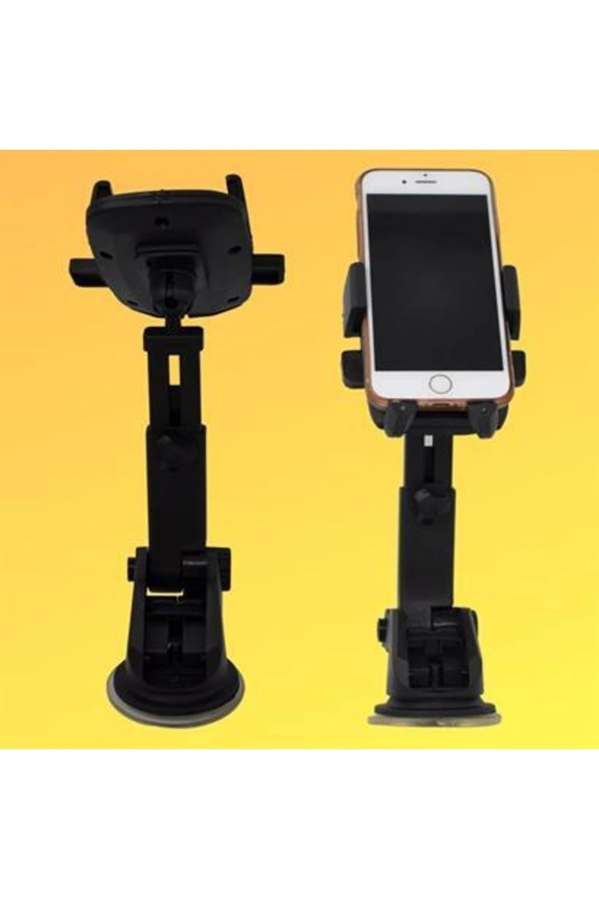 roichil® 360 Derece Dönen Torpido Üstü Uzunluk Ayarlamalı Vantuzlu Teleskopik Araç Telefon Tutucu