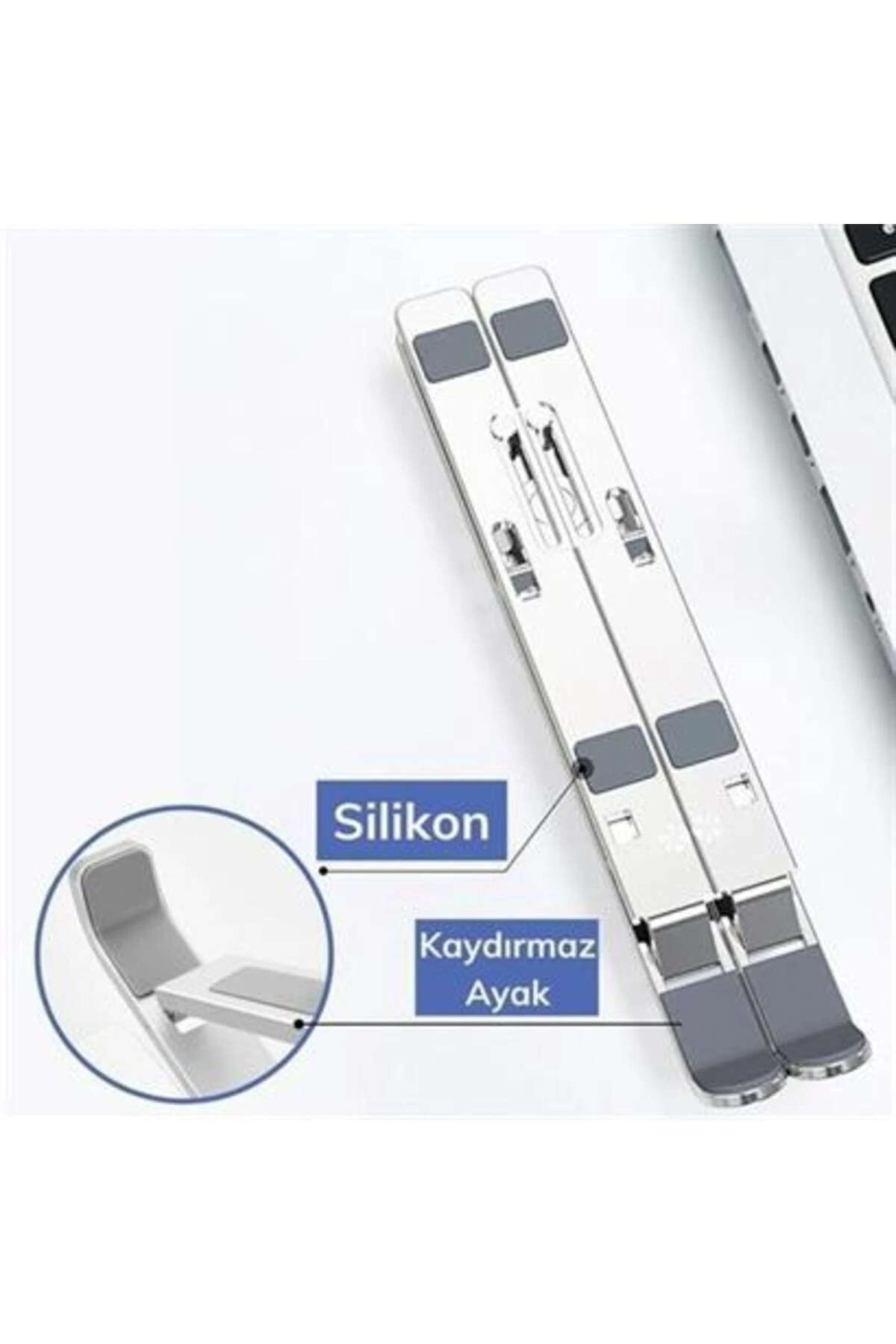 roichil® Ayarlanabilir Dizüstü Destek Tabanı Tamamen Katlanabilir Taşınabilir Laptop Yükseltici