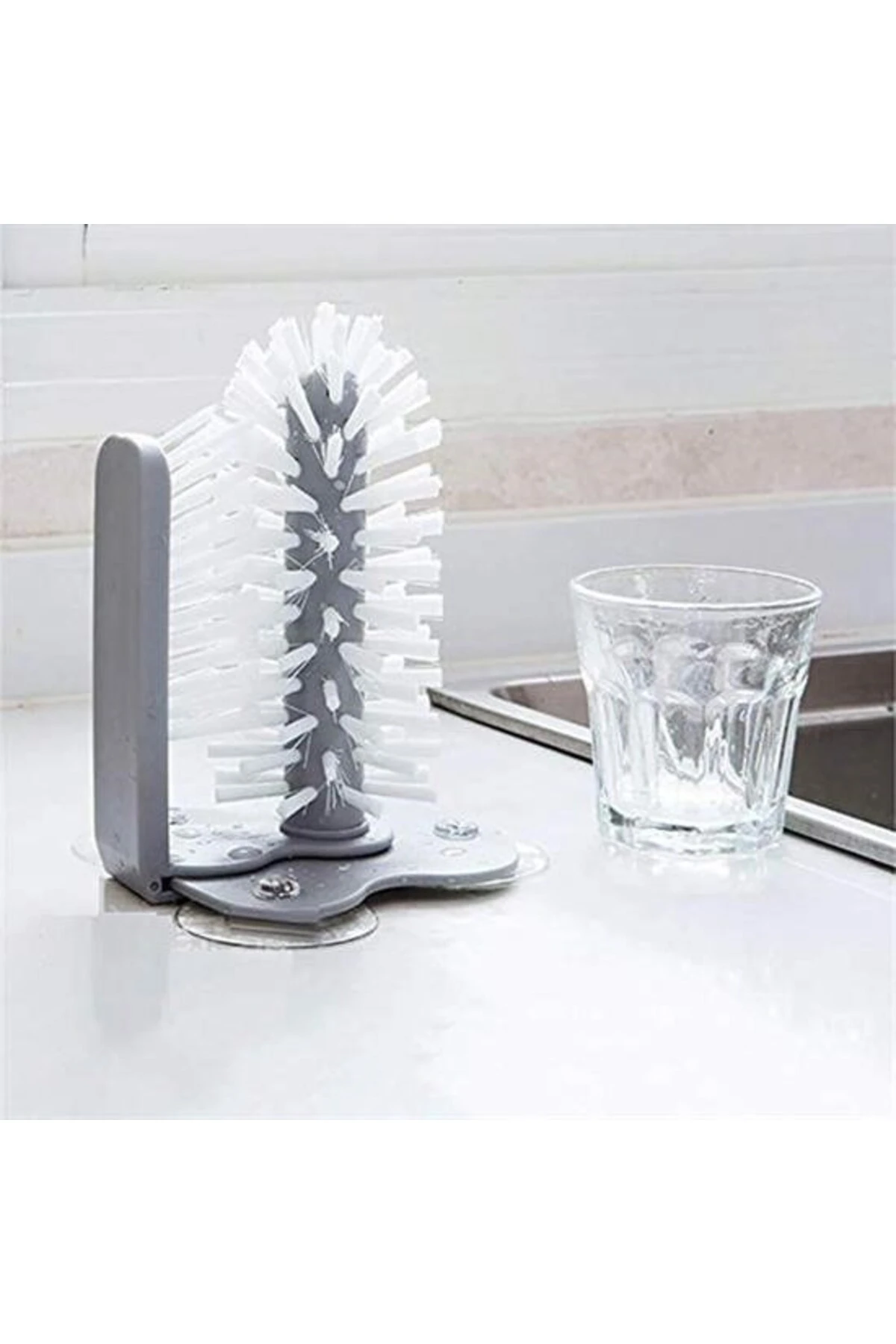 ® Pratik Kolay Fonksiyonel Vantuzlu Elde Bulaşık Yıkama Fırçası