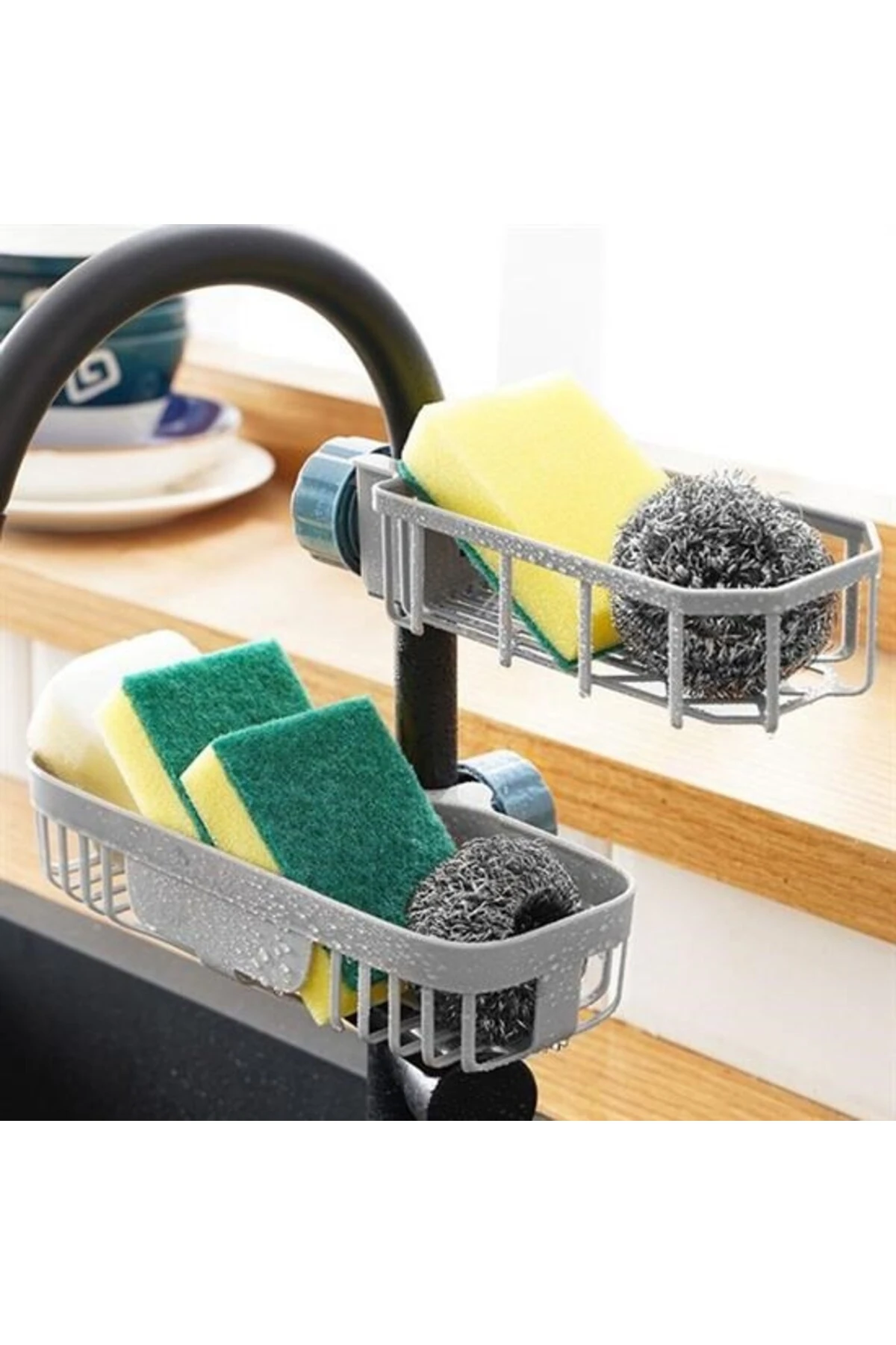 Musluk Kenarı Plastik Süngerlik Sabunluk