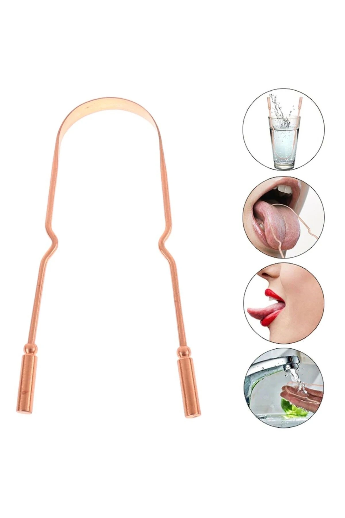 Oil Pulling Yağ Çekme Dil Plak Temizleme Aleti Dil Fırçası Sıyırıcı Dil Kaşığı