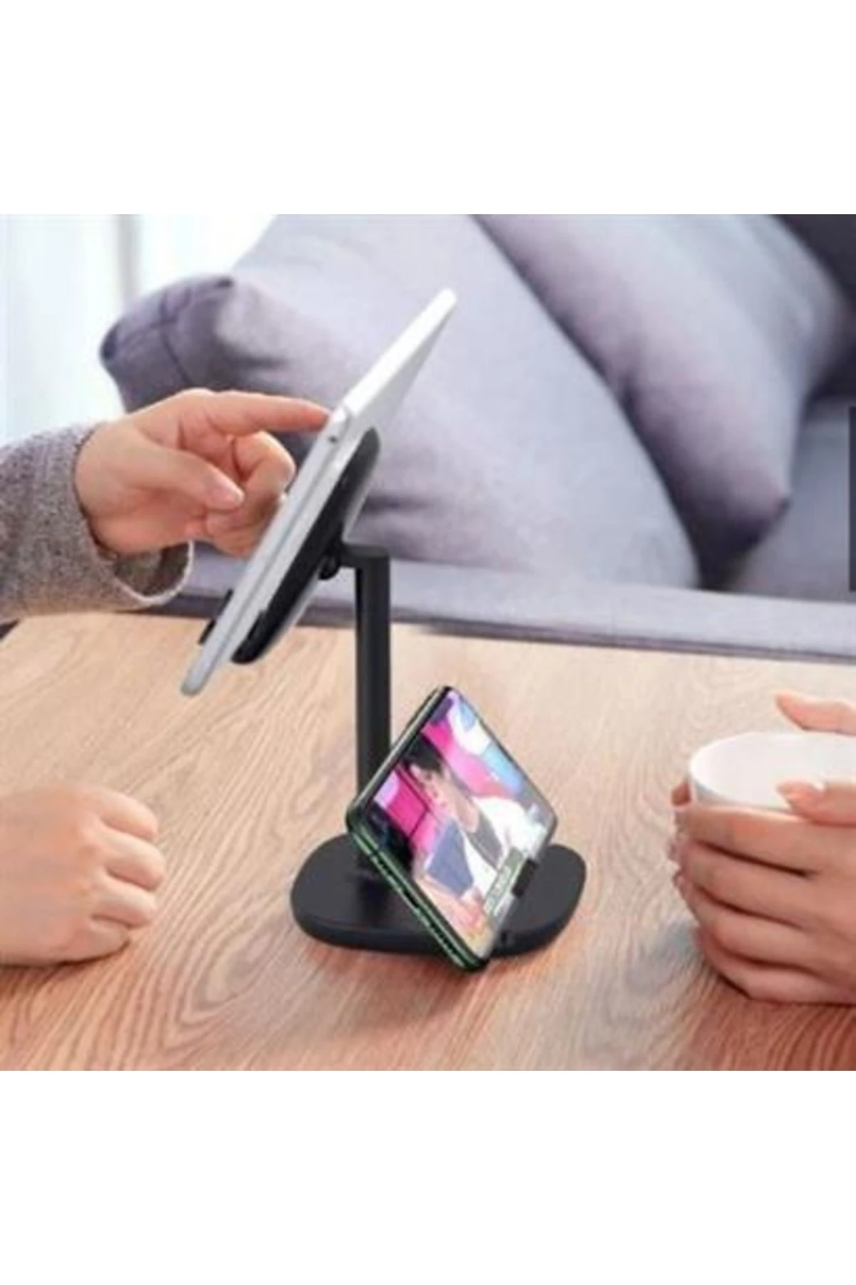 Çok Fonksiyonlu Tutucu Masaüstü Telefon Tutucu Ayarlanabilir Telefon Tablet Tutucu Telefon Standı