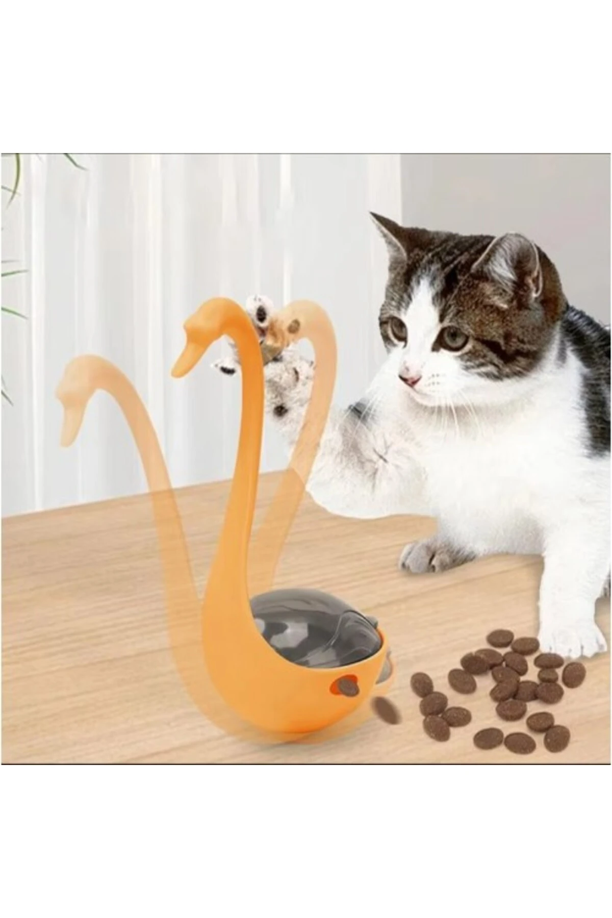 Kuğu Şeklinde Lazerli Kedi Oyuncağı