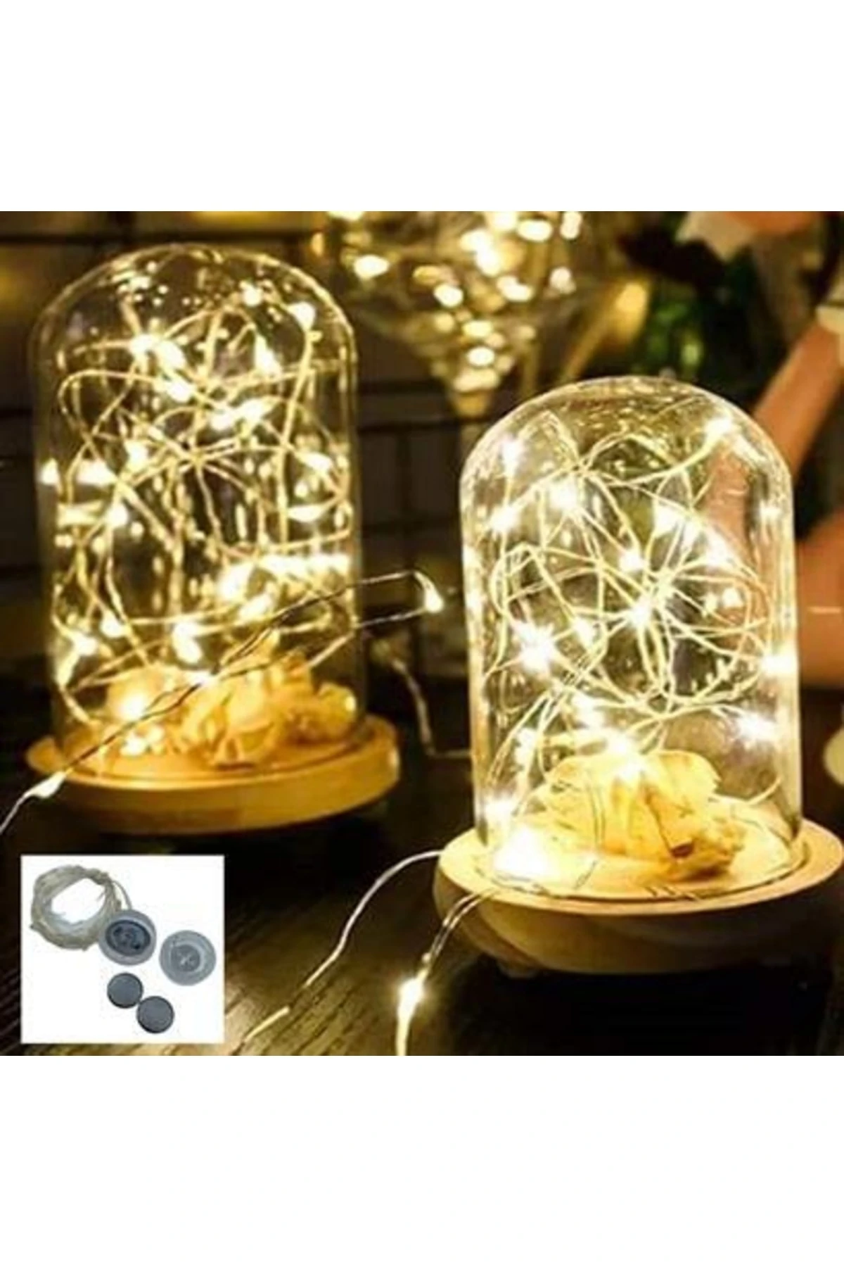 roichil® Bakır Tel 3 Metre Dekoratif Aydınlatma Günışığı Led Işık Zinciri