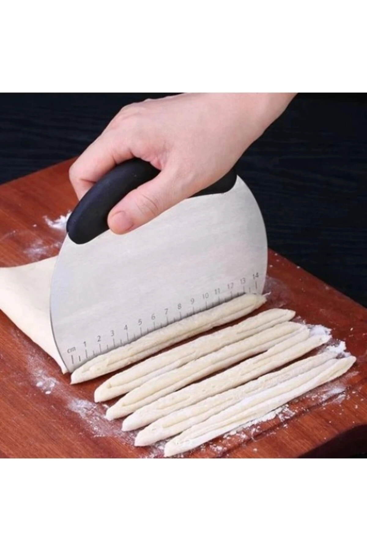 Paslanmaz Çelik Hamur Kesme ve Şekillendirme Spatulası