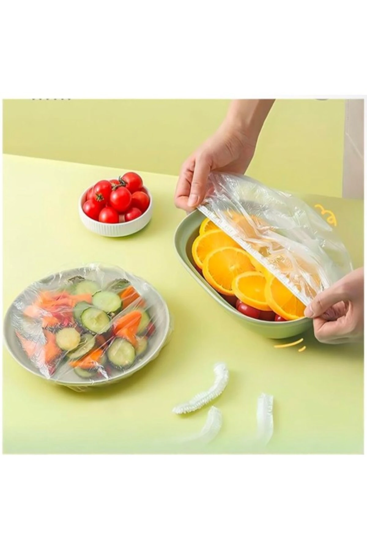 Lastikli Tencere Ve Tabak Bonesi 100 Adet (20cm)