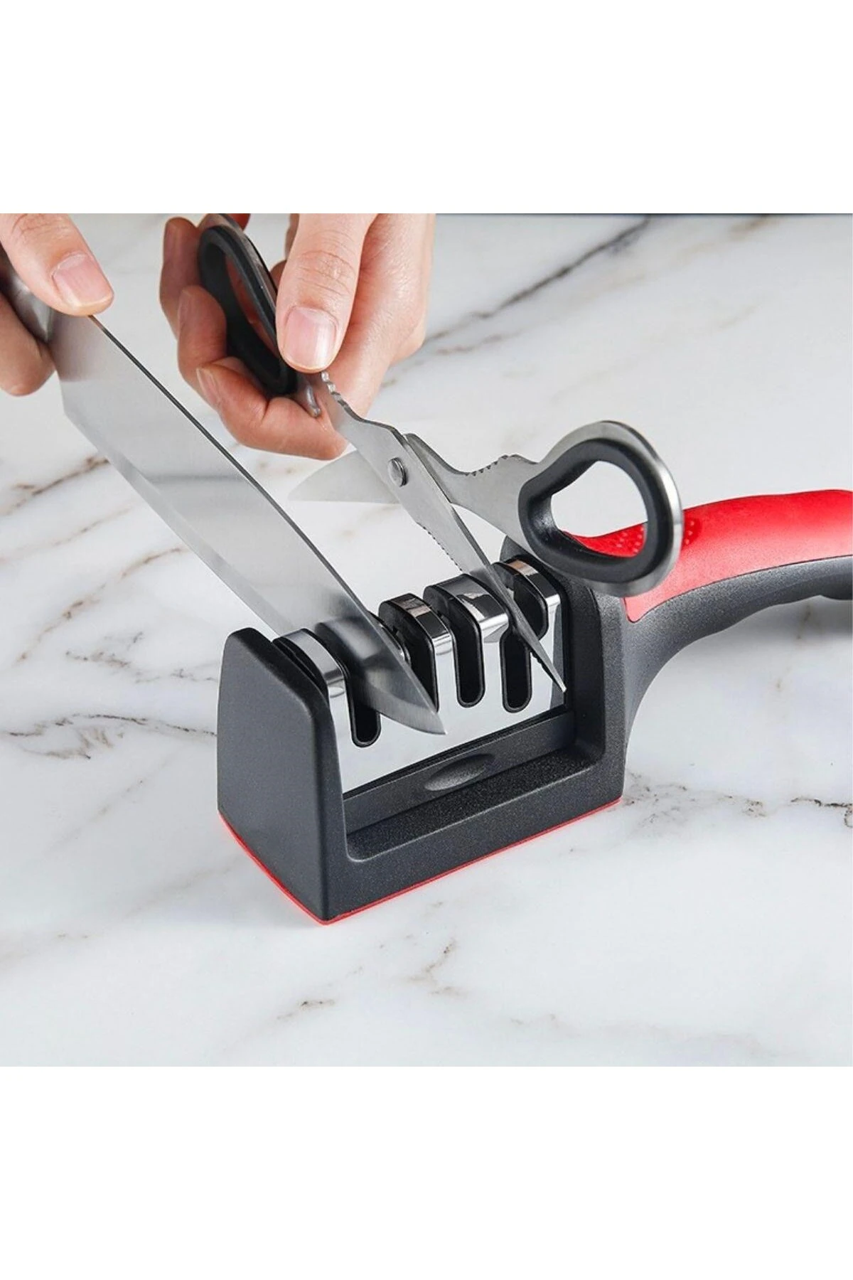 4 Aşamaları Kaymaz Taban Hızlı Bıçak Makas Bileme Aracı