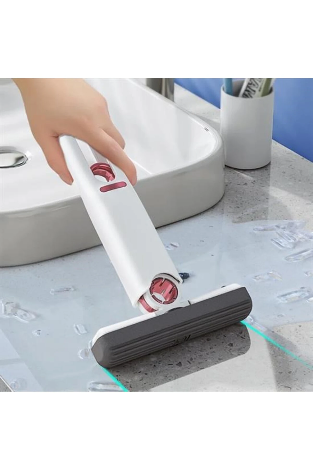 ® Çok Amaçlı Cam Fayans Mini Temizlik Mopu Fırçası