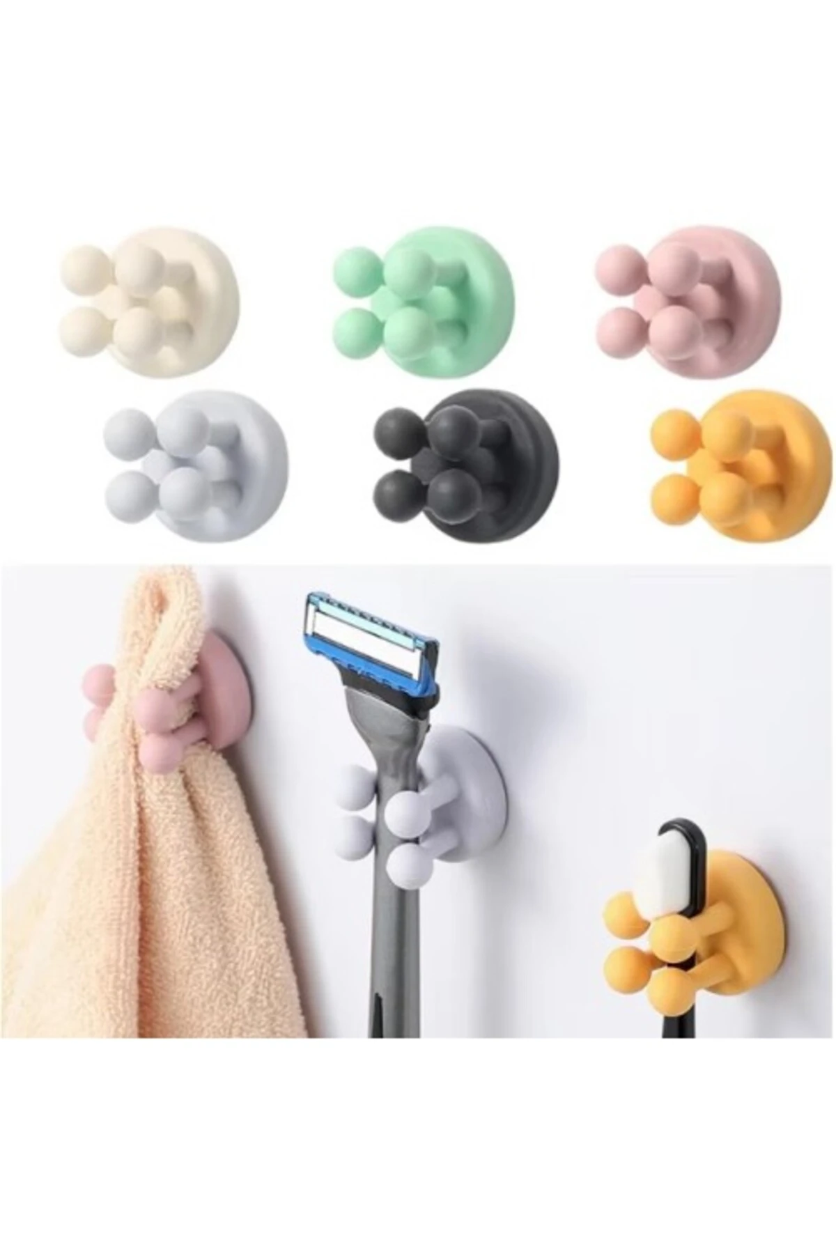 Çok Amaçlı Duvara Yapıştırılabilir Pratik Tutucu