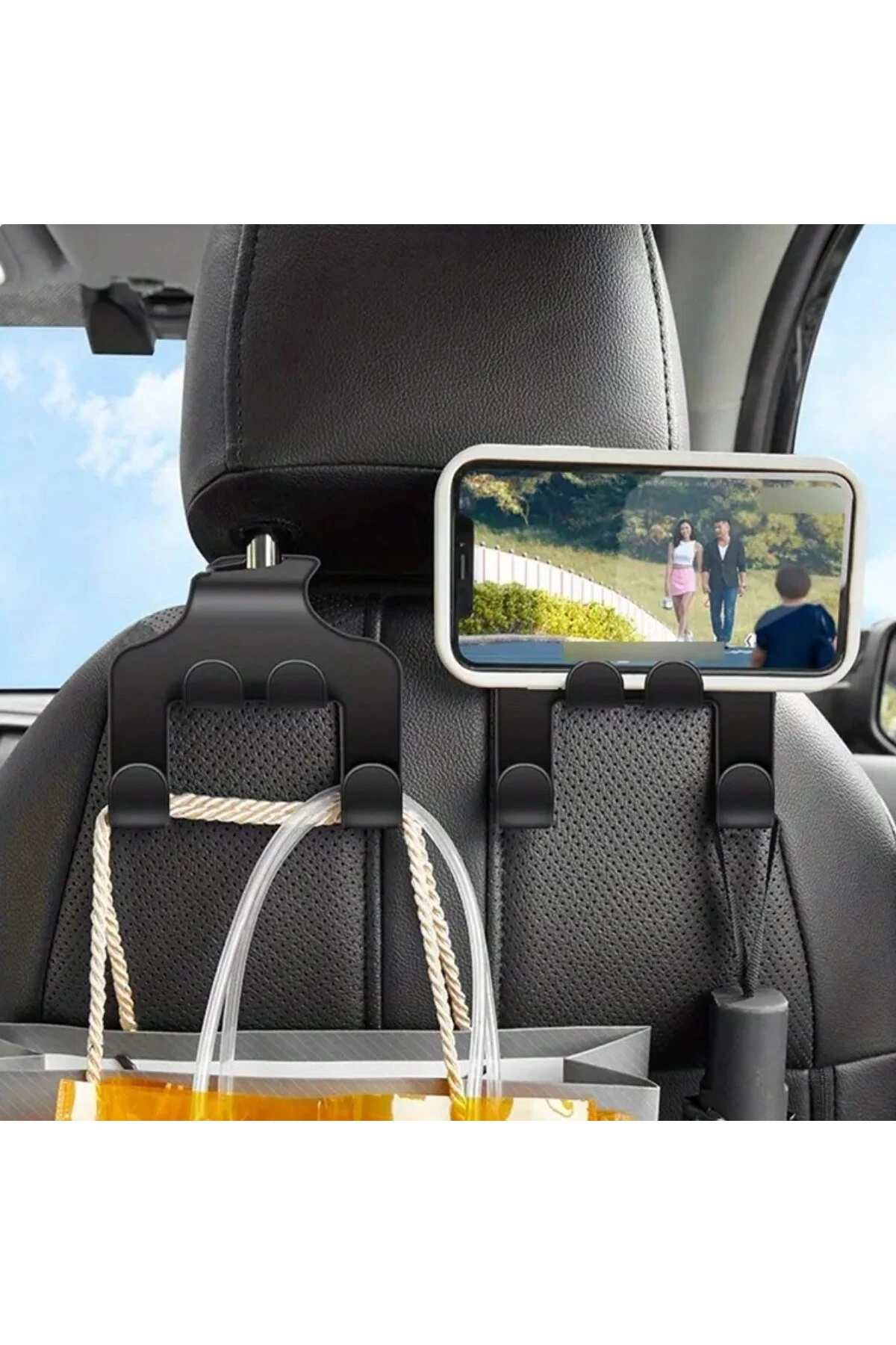 Oto Koltuk Arkası Düzenleyici Organizer Askılıklı Telefon,Tablet Tutucu
