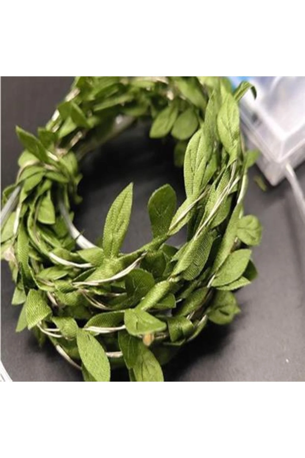 Yapraklı Dekorlu 3 Metre Peri Led Pilli Işık Yılbaşı Aydınlatma