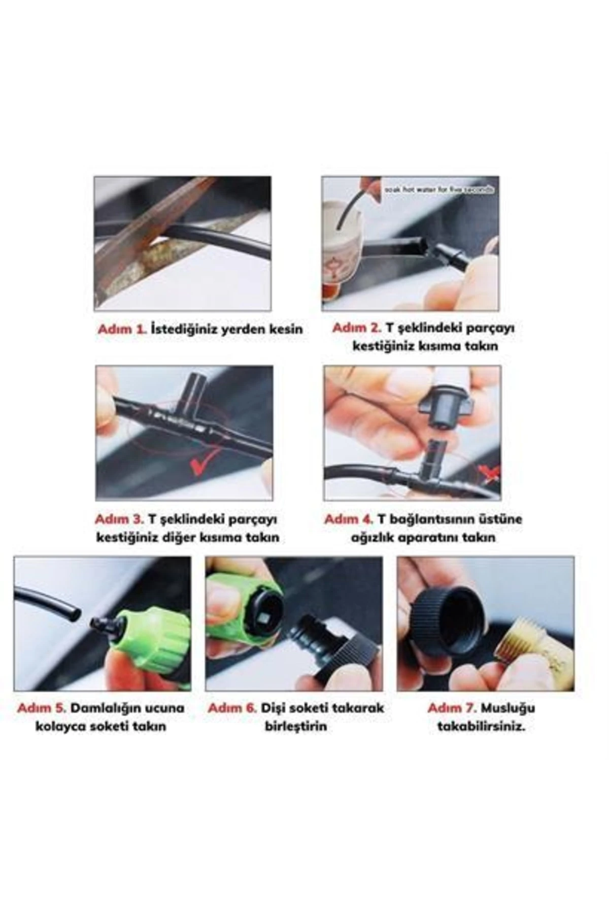 10 Metre Kendin Yap Balkon Veranda Çardak Kamelya Sulama Serinletme Ve Nemlendirme Sistemi ( Lisinya