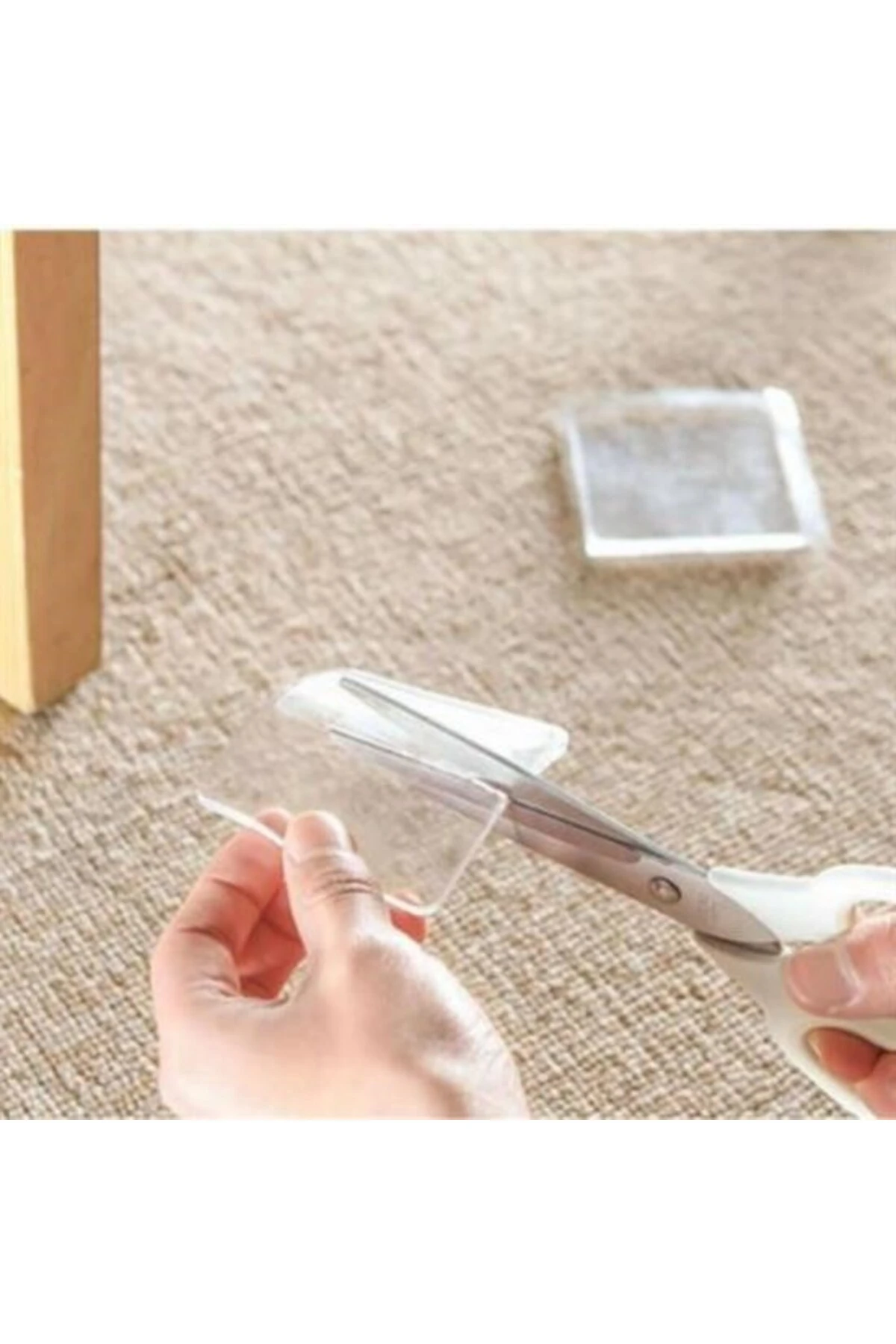 4 Adet Silikon Şeffaf Koltuk Mobilya Masa Beyaz Eşya Yazıcı Koruyucu