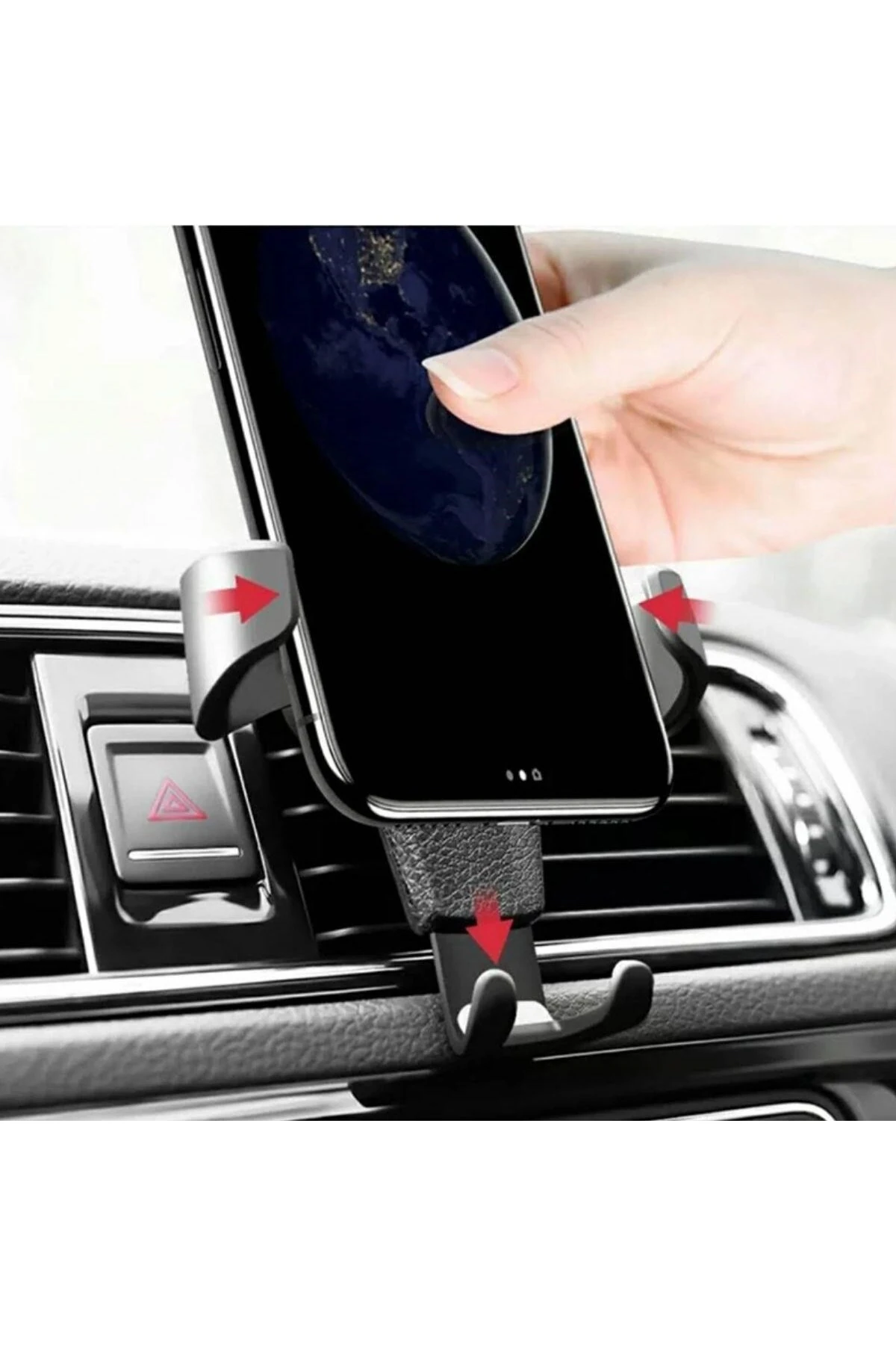 Araç İçi Klima Izgarasına Takılabilen Plastik Oto Telefon Tutucu Gravity